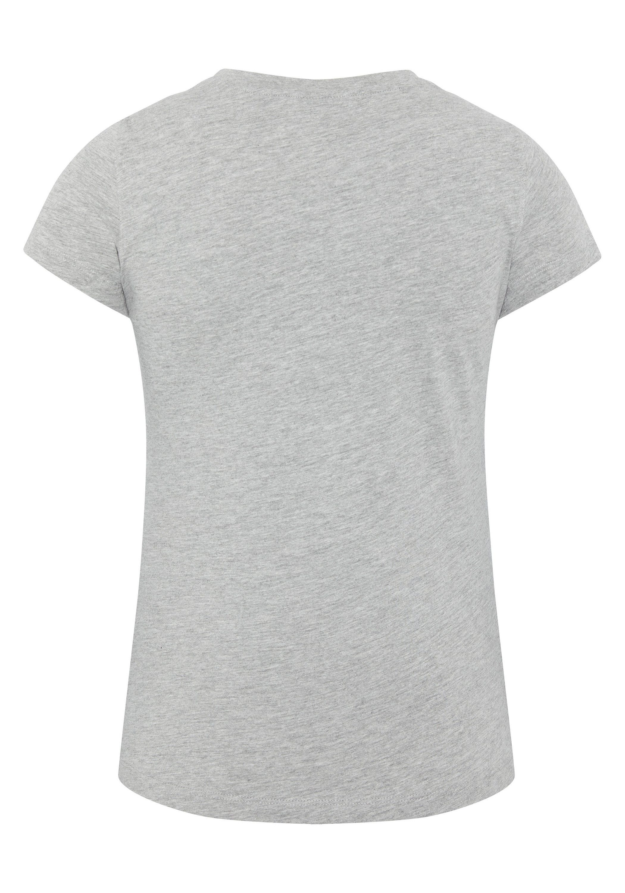 Melange Neutral Polo Strasssteinen Sylt T-Shirt mit 17-4402M edlen Gray