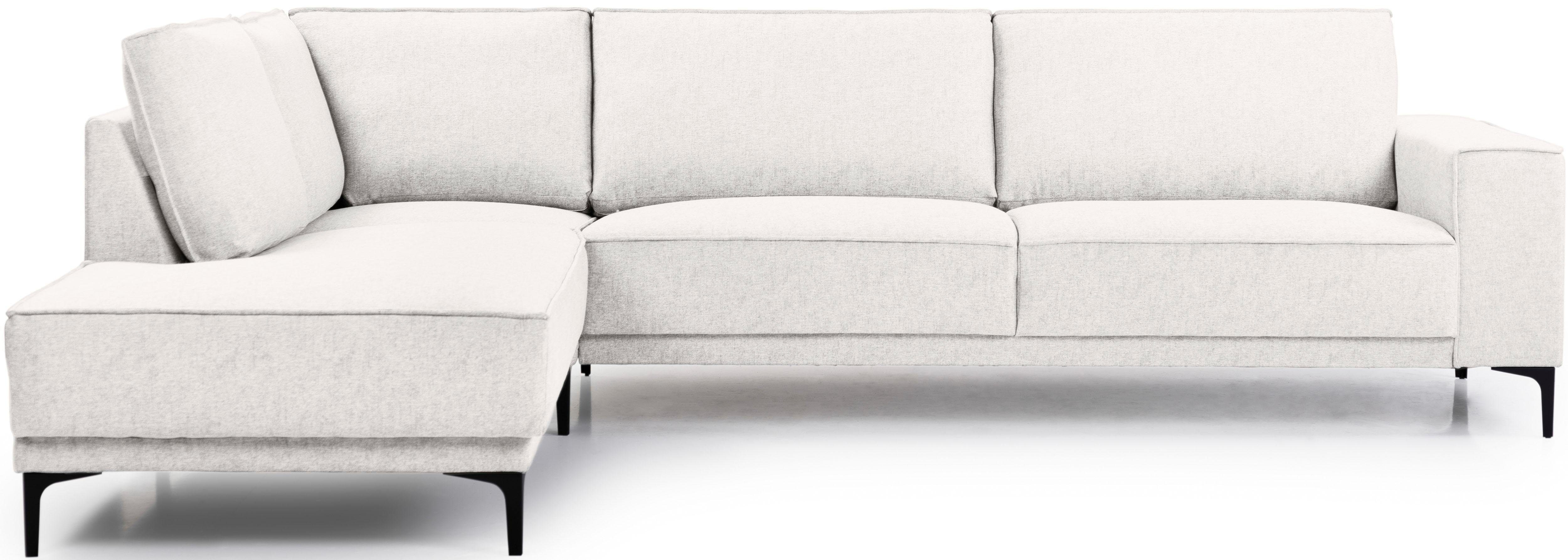 PLACES OF STYLE Ecksofa "Polsterecke Oland, Struktur, Flachgewebe, Luxus-Mi günstig online kaufen