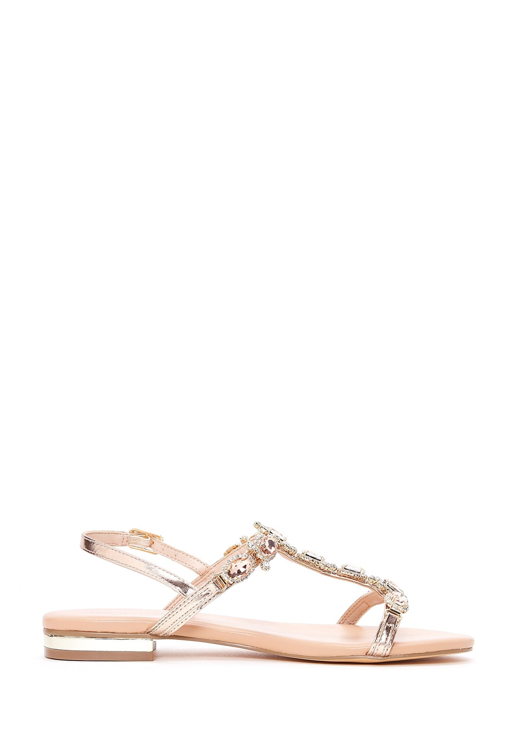 Derimod Sandaletten aus Kunstleder mit Strass-Details Sandale