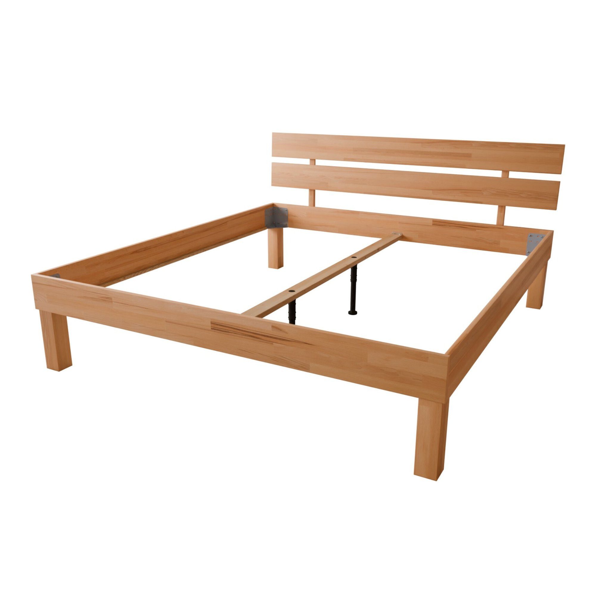 MeinMassivholz Holzbett PALMA Kernbuche, Komfortbett, Massivholz, Bettgeste günstig online kaufen