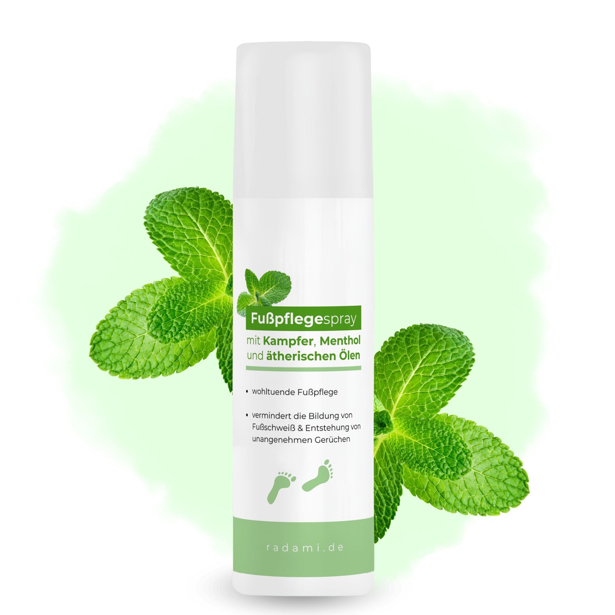 Radami Fußspray Fußspray Fußpflegespray Fußdeo bei Fußgeruch 150ml