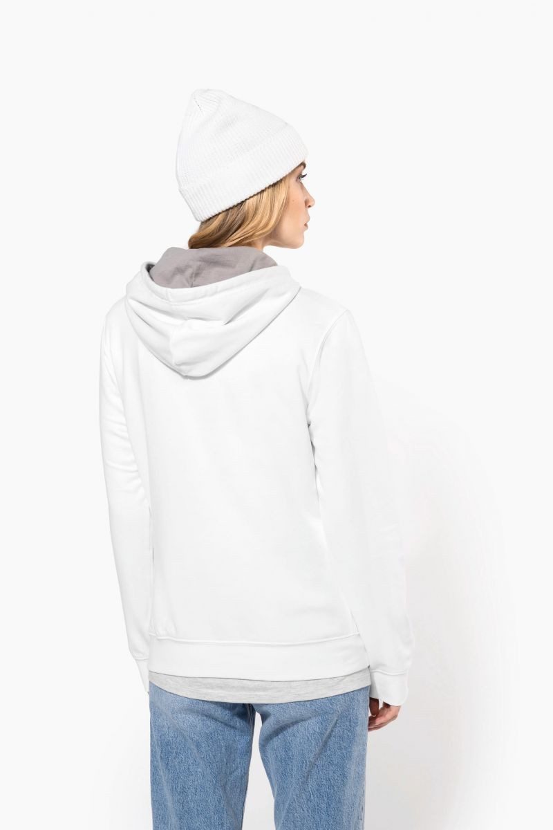Kariban Kapuzenpullover Damen-kapuzensweatshirt bicolor