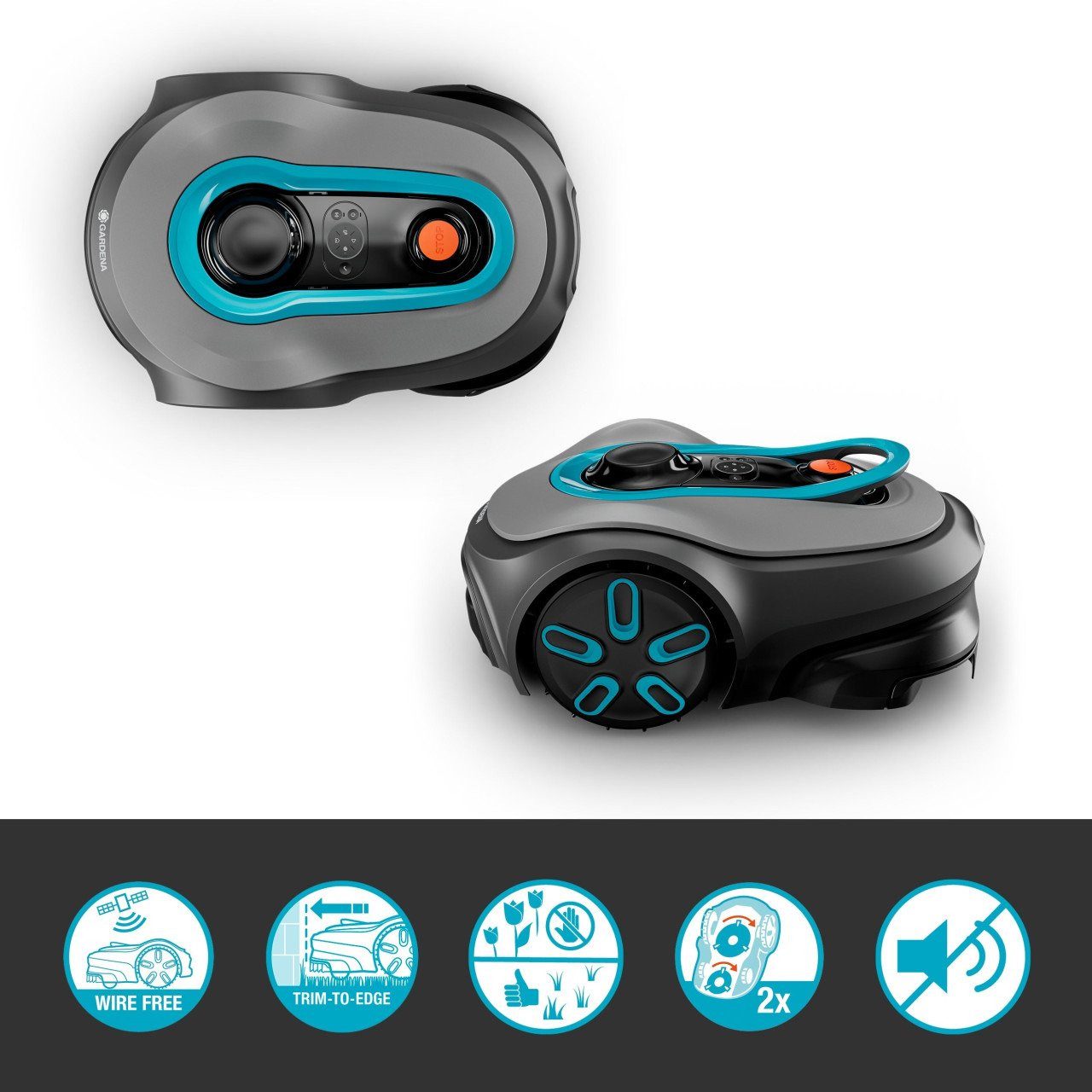 Gardena Mähroboter-Set Sileno Smart Free 800 m² kabellos günstig online kaufen