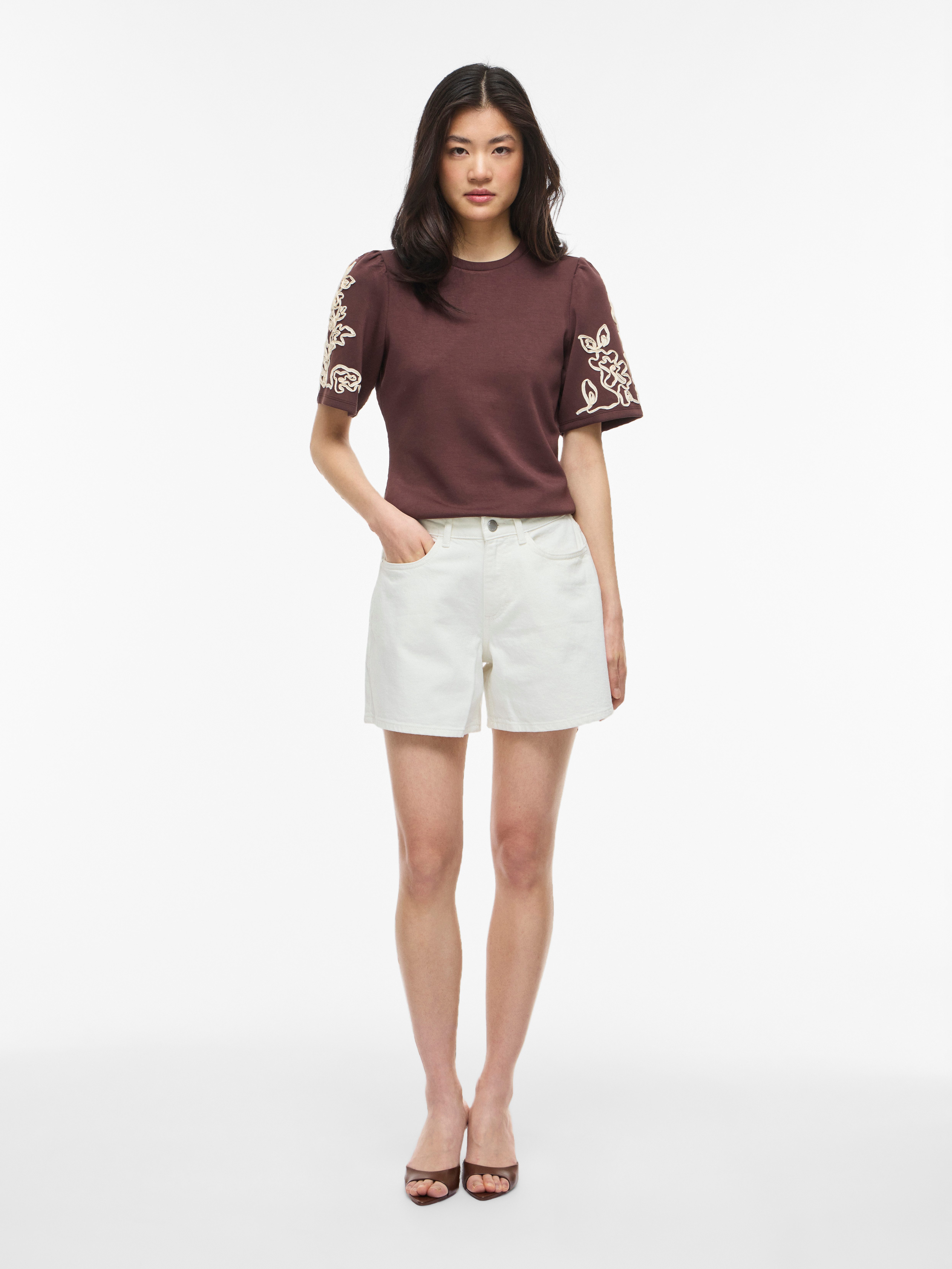 Vila Jeansshorts VIJAF RW DENIM SHORTS-NOOS – Bild 5 von 5