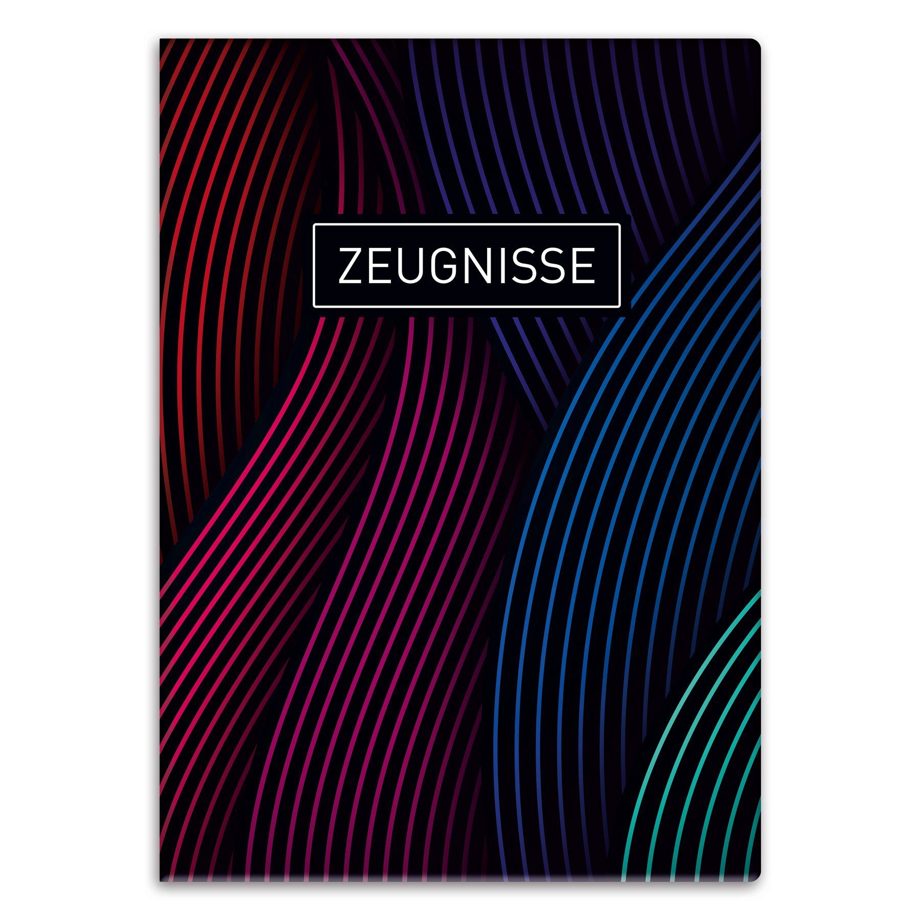 itenga Organisationsmappe itenga Zeugnismappe Motiv wellige Linien DIN A4
