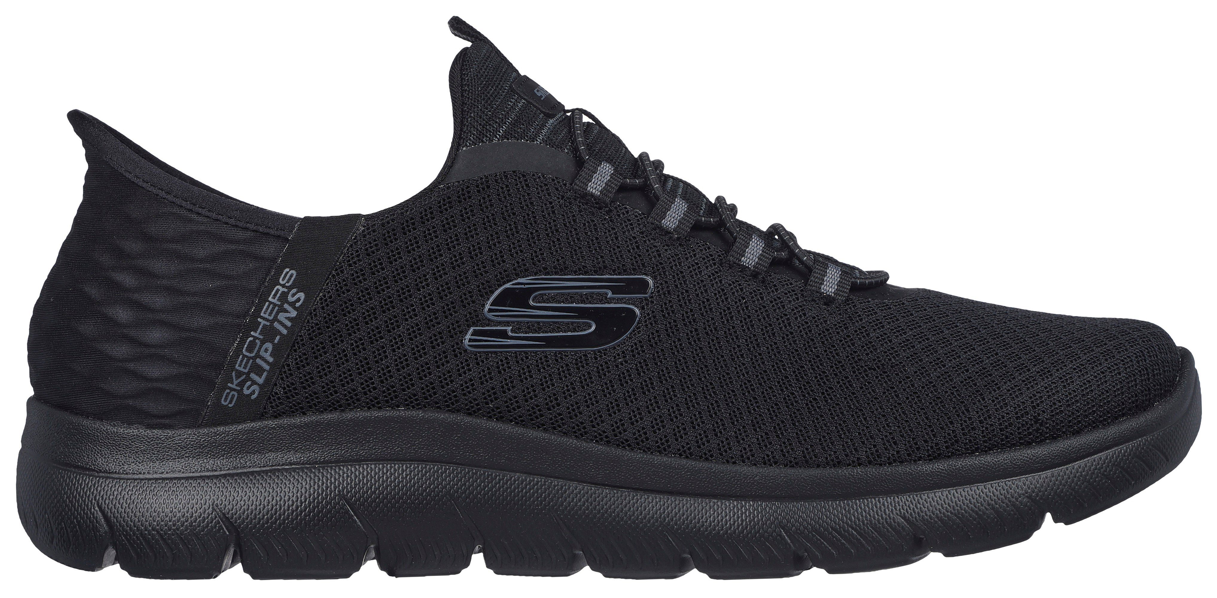 SUMMITS-HIGH Slip-On black/black Skechers RANGE Sneaker in veganer Verarbeitung