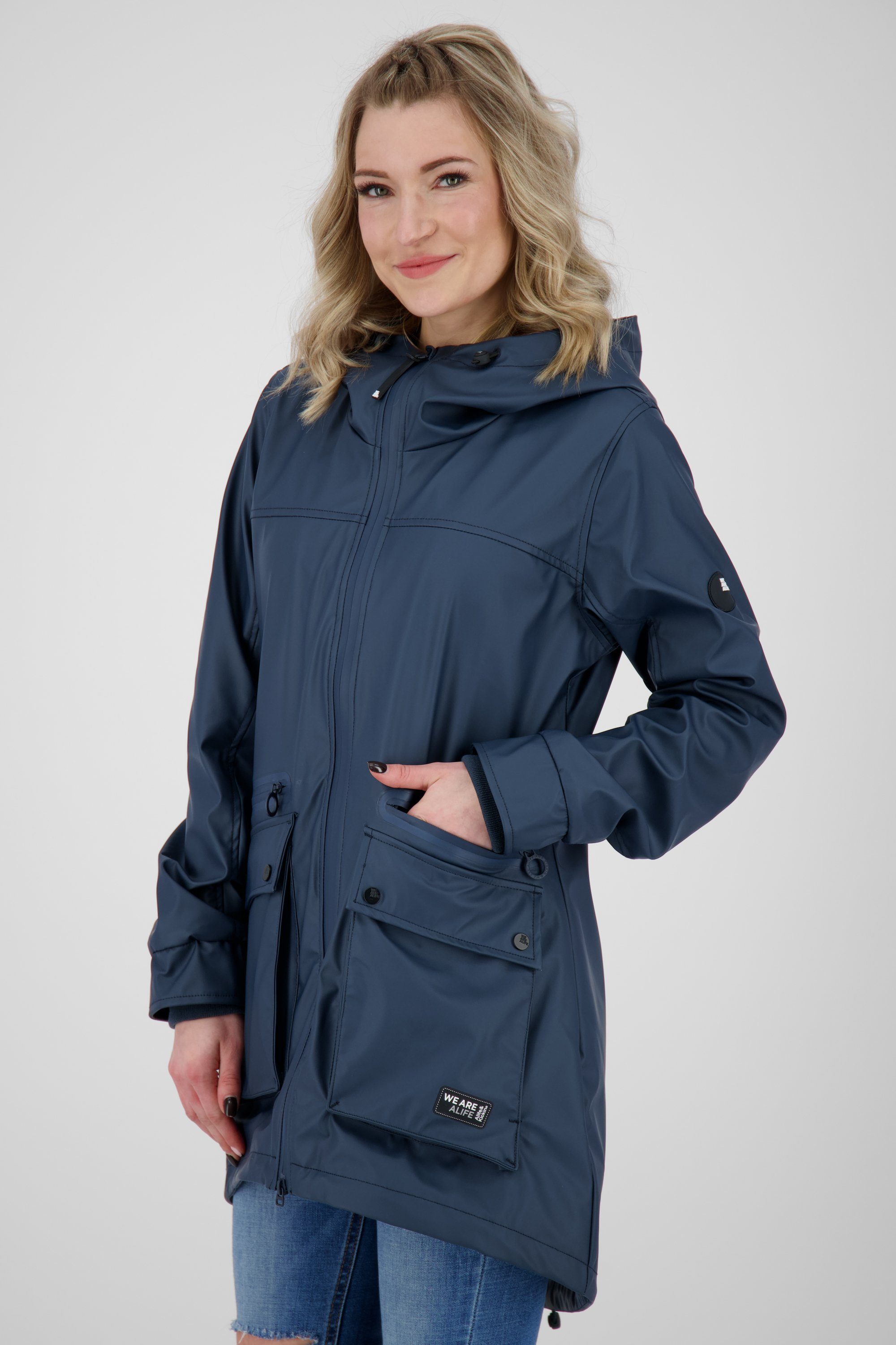 AudreyAK Raincoat Kickin cobalt & leichte Jacke, Sommerjacke Übergangsjacke Alife Damen