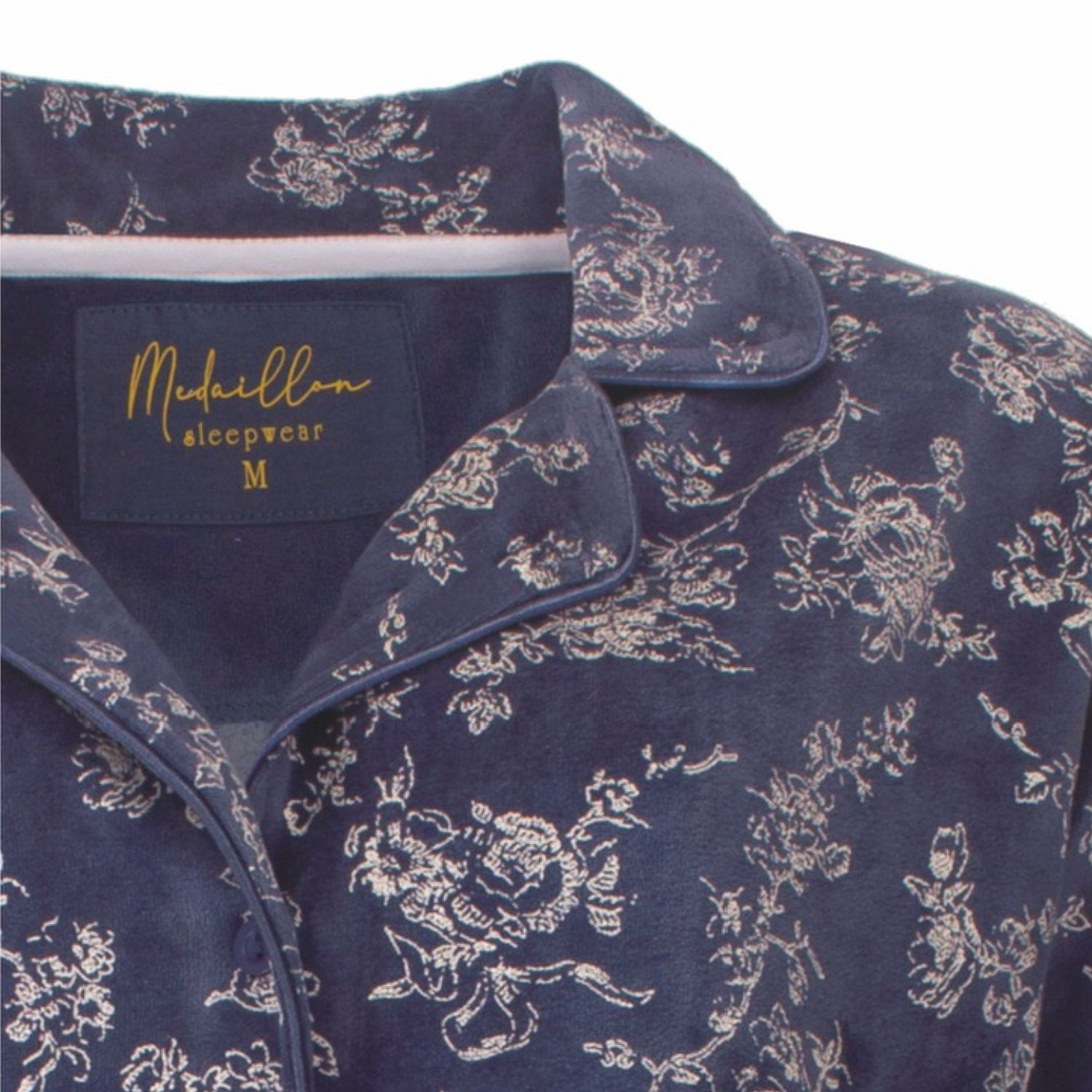 Medaillon Schlafanzug Damen Nikki Pyjama geknöpft (2 tlg) Modisches Design günstig online kaufen