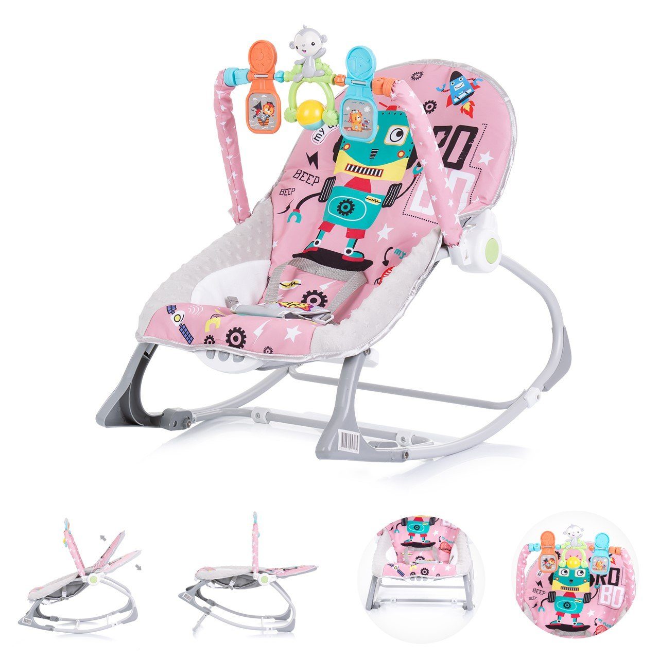 Chipolino Babywippe Babywippe Baby Spa 2 in 1, elektrisch Stuhl Schaukelfun günstig online kaufen