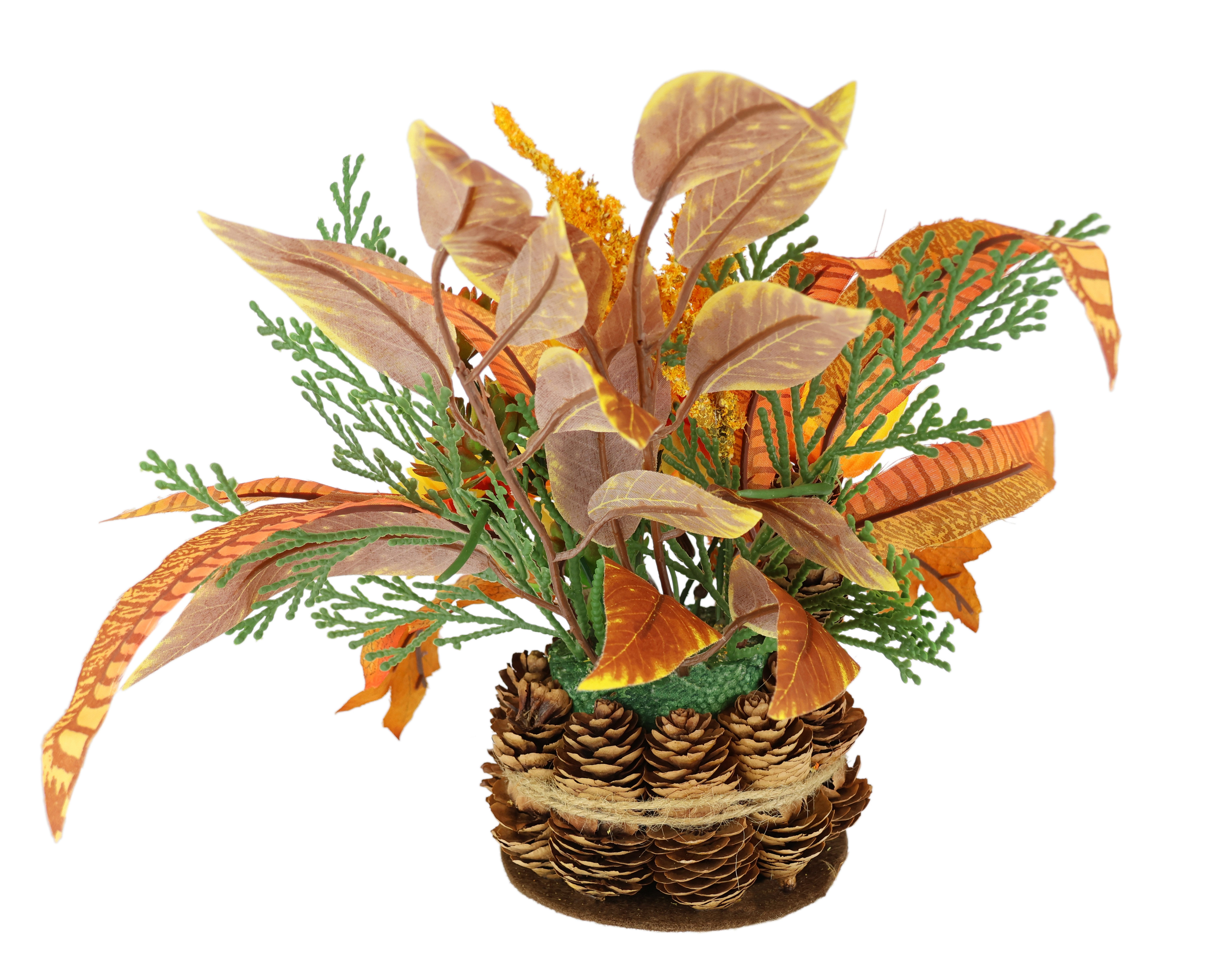 Kunstblume Herbstgesteck Chrysanthemen, I.GE.A., Höhe 24 cm, Im Zapfentopf günstig online kaufen