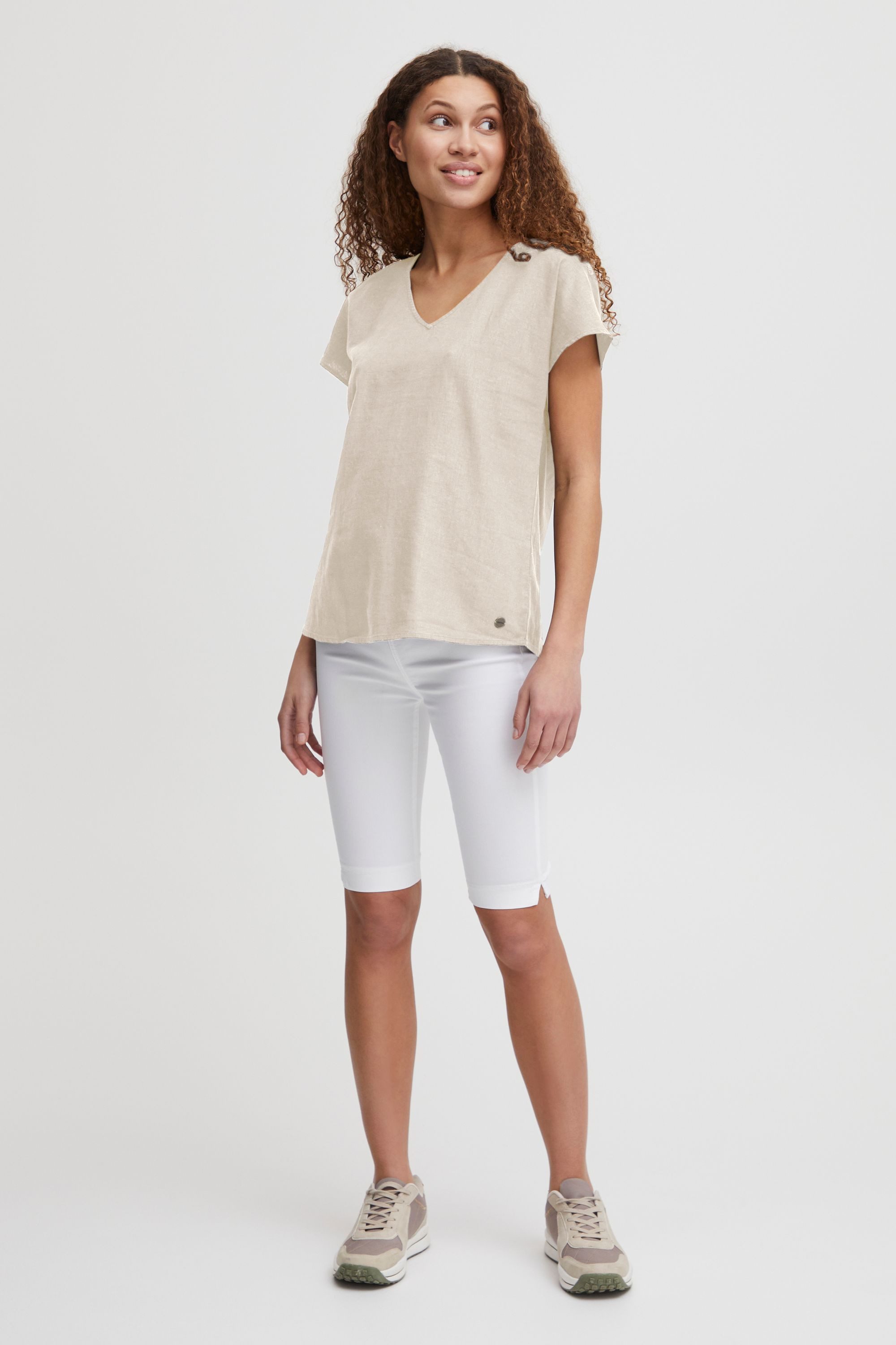 OXMO Kurzarmbluse OXSabine Modische Bluse günstig online kaufen