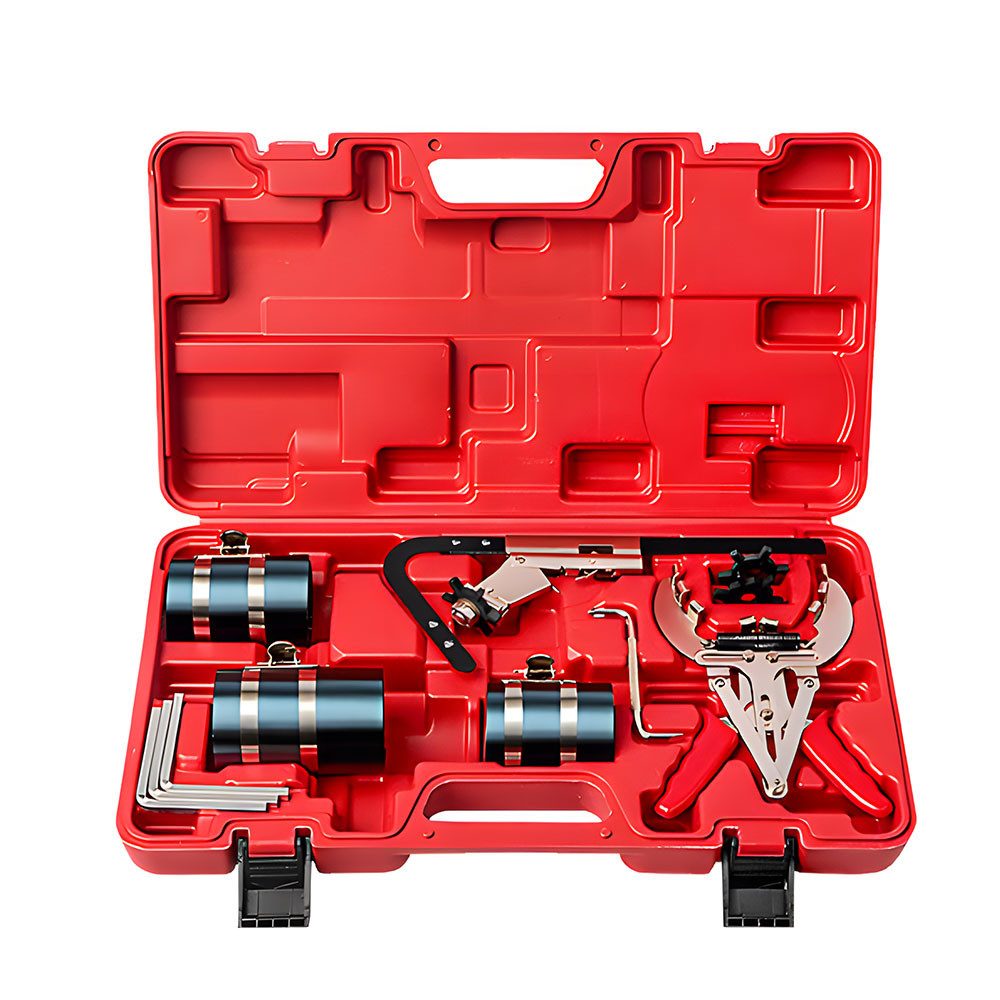 Hikity Gabel- und Накидной ключ Kolbenring Werkzeug Set mit Kolbenringspanner Kolbenringe (12 St), 12tlg