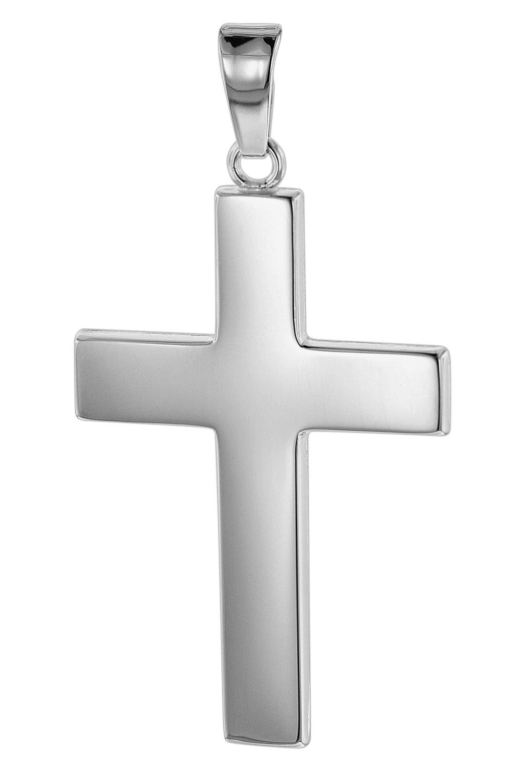 trendor Kreuzanhänger Kreuz- für 27 Weißgold 585 14K / mm