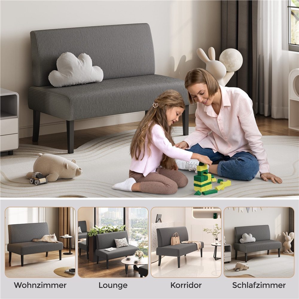 Yaheetech Sofa 2-Sitzer Polstersofa Loungesofa, bis 136 kg belastbar günstig online kaufen