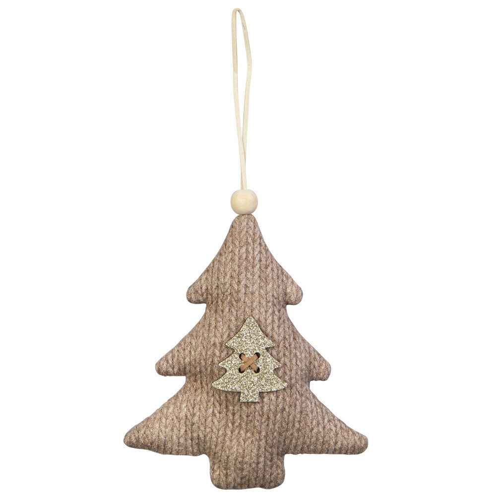 MICA Adventskranz Dekohänger Tannenbaum/Herz - ca. 16 x 13 x 3 cm - 1 Stück