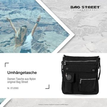 BAG STREET Umhängetasche Bag Street Damenhandtasche Umhängetasche (Umhängetasche), Umhängetasche Nylon, schwarz ca. 31cm x ca. 33cm