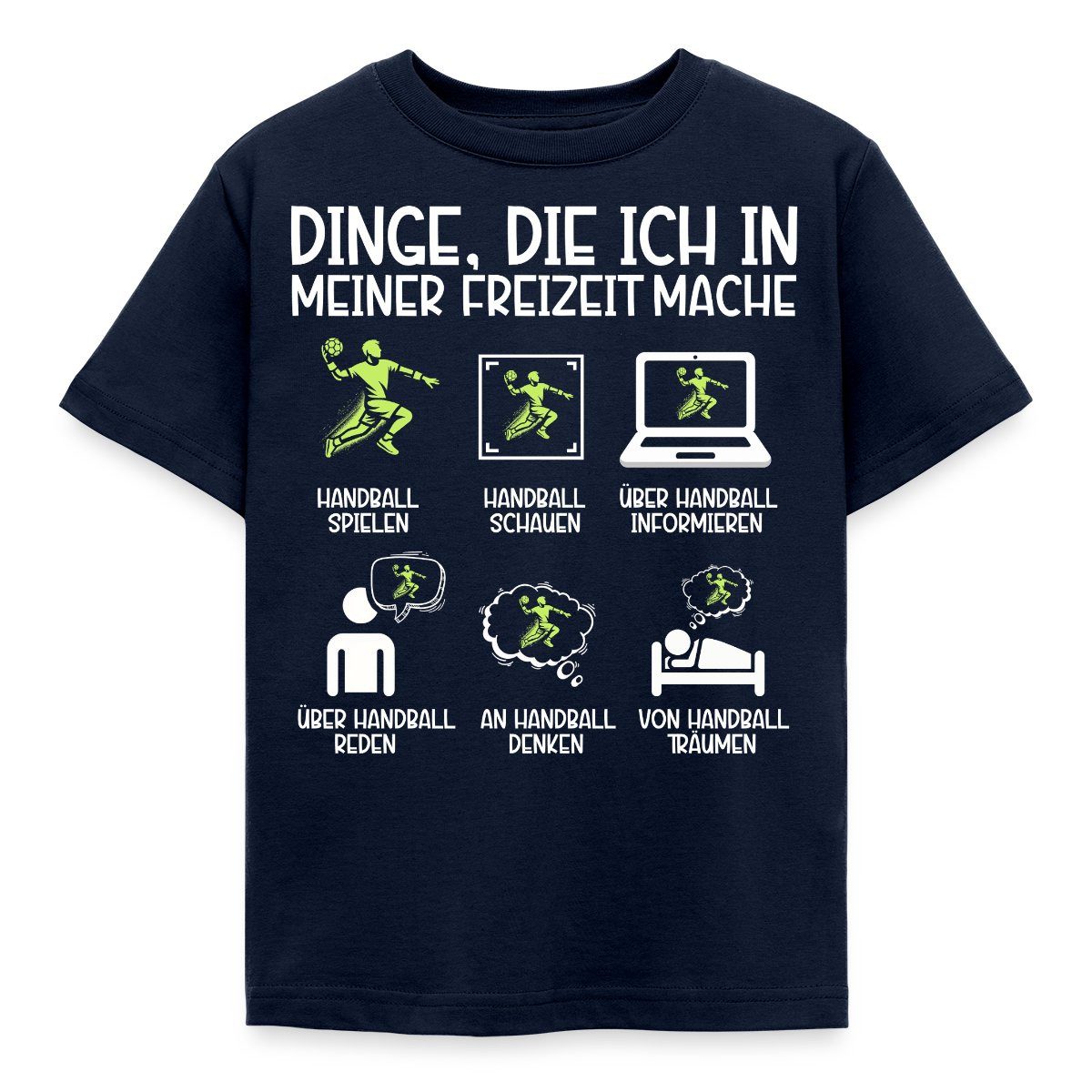 T-Shirt Handball Liebhaber Freizeit Kinder T-Shirt