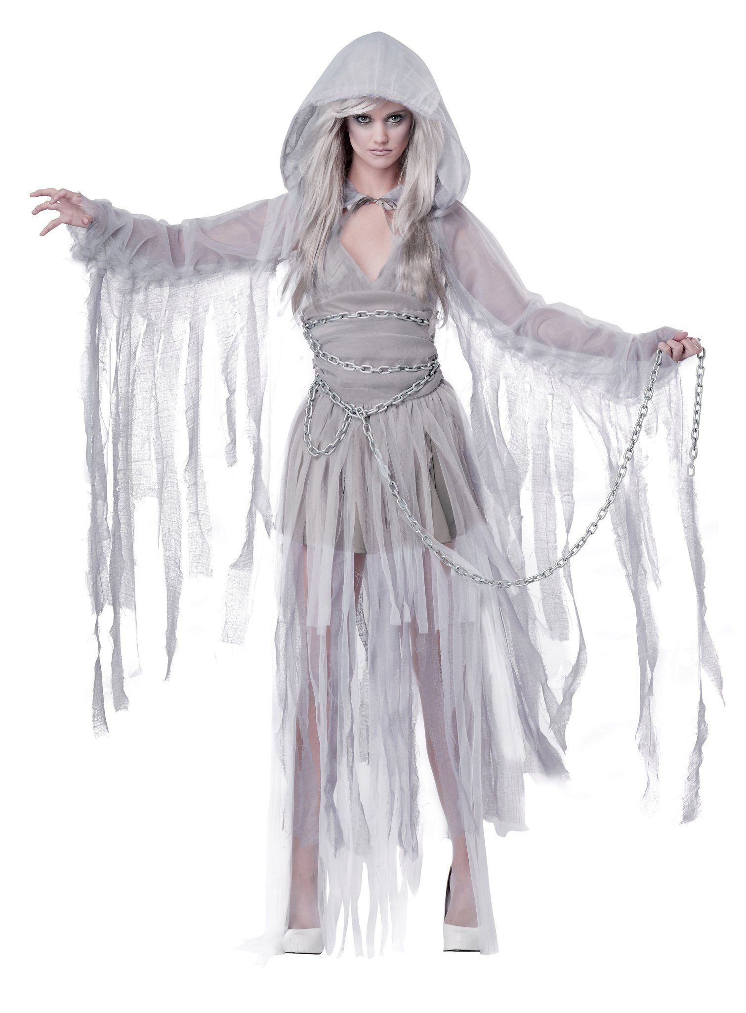 Kostüm Schlossgeist Kleid - Horror Halloween Kostüm Damen