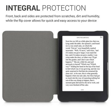 kwmobile E-Reader-Hülle Hülle für Tolino Shine 3, Nubukleder-Optik - Kunstleder eReader Schutzhülle - Flip Cover Case