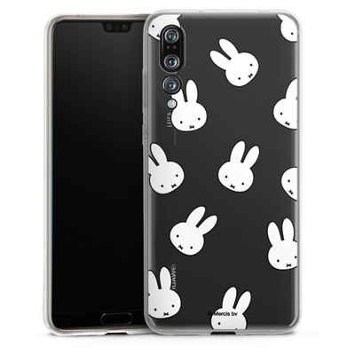 DeinDesign Handyhülle Miffy Muster transparent Miffy Pattern Transparent, Huawei P20 Pro Silikon Hülle Bumper Case Handy Schutzhülle