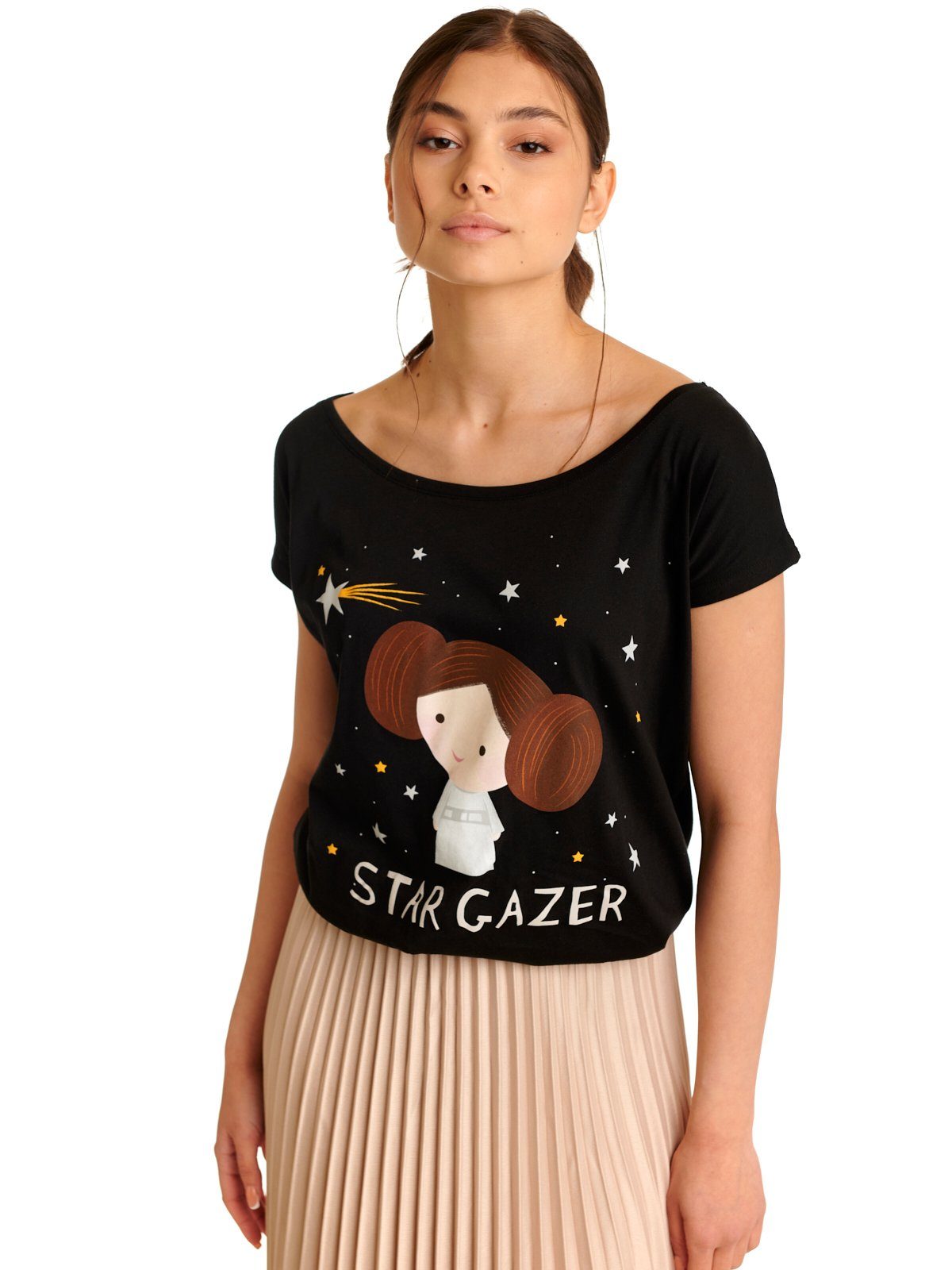 Damen Shirts Star Wars T-Shirt Star Gazer