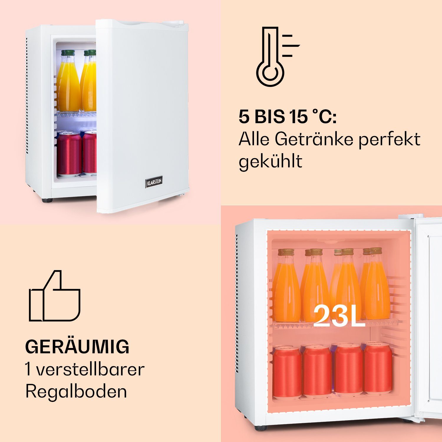 Gefrierfach cm Top Minikühlschrank cm breit, 10035239A, hoch, HEA-HappyHour-Wht Table ohne Kühlschrank klein Klarstein Getränkekühlschrank 47 38 Hausbar