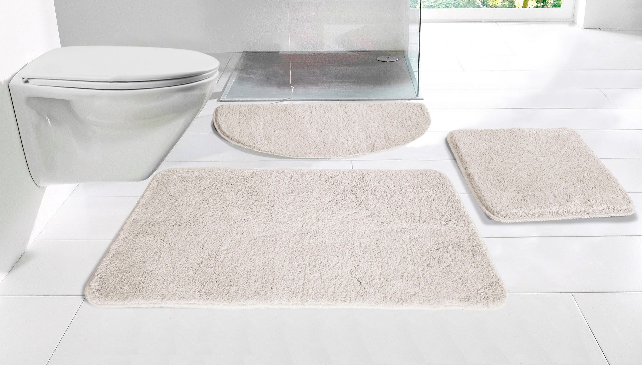 my home Badematte Inga, Badezimmer Teppich, Badvorleger, Höhe 20 mm, rutsch günstig online kaufen