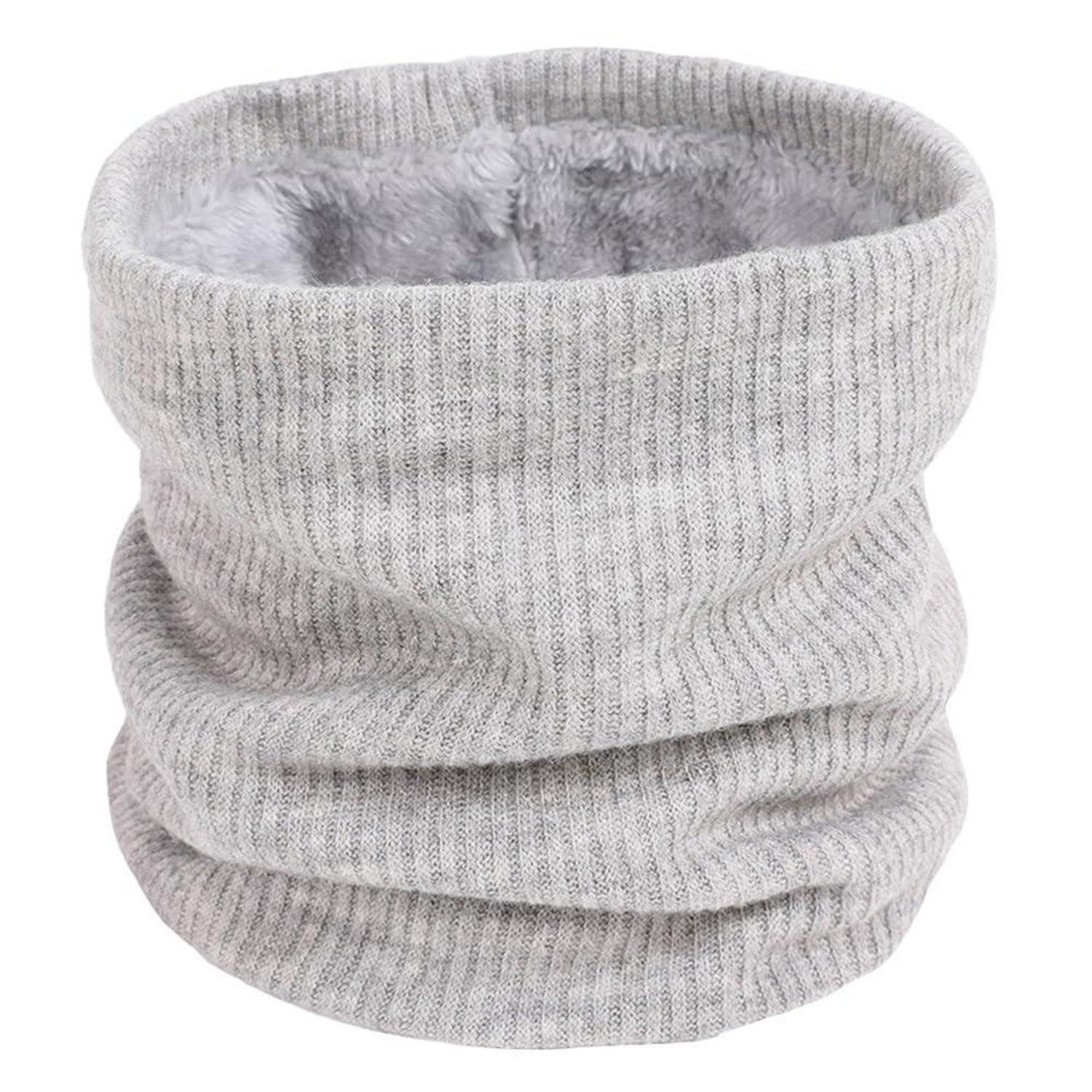 LuxusKollektion Loop Schlauchschal Damen Herren Warm Hellgrau