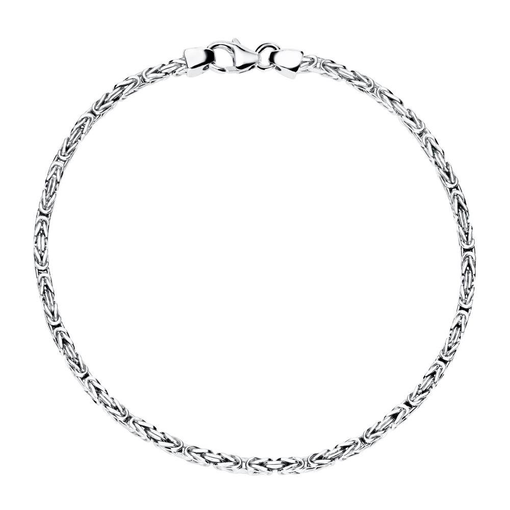JEWLIX Königsarmband Königsarmband für Herren aus 925er Silber, 2,0 mm