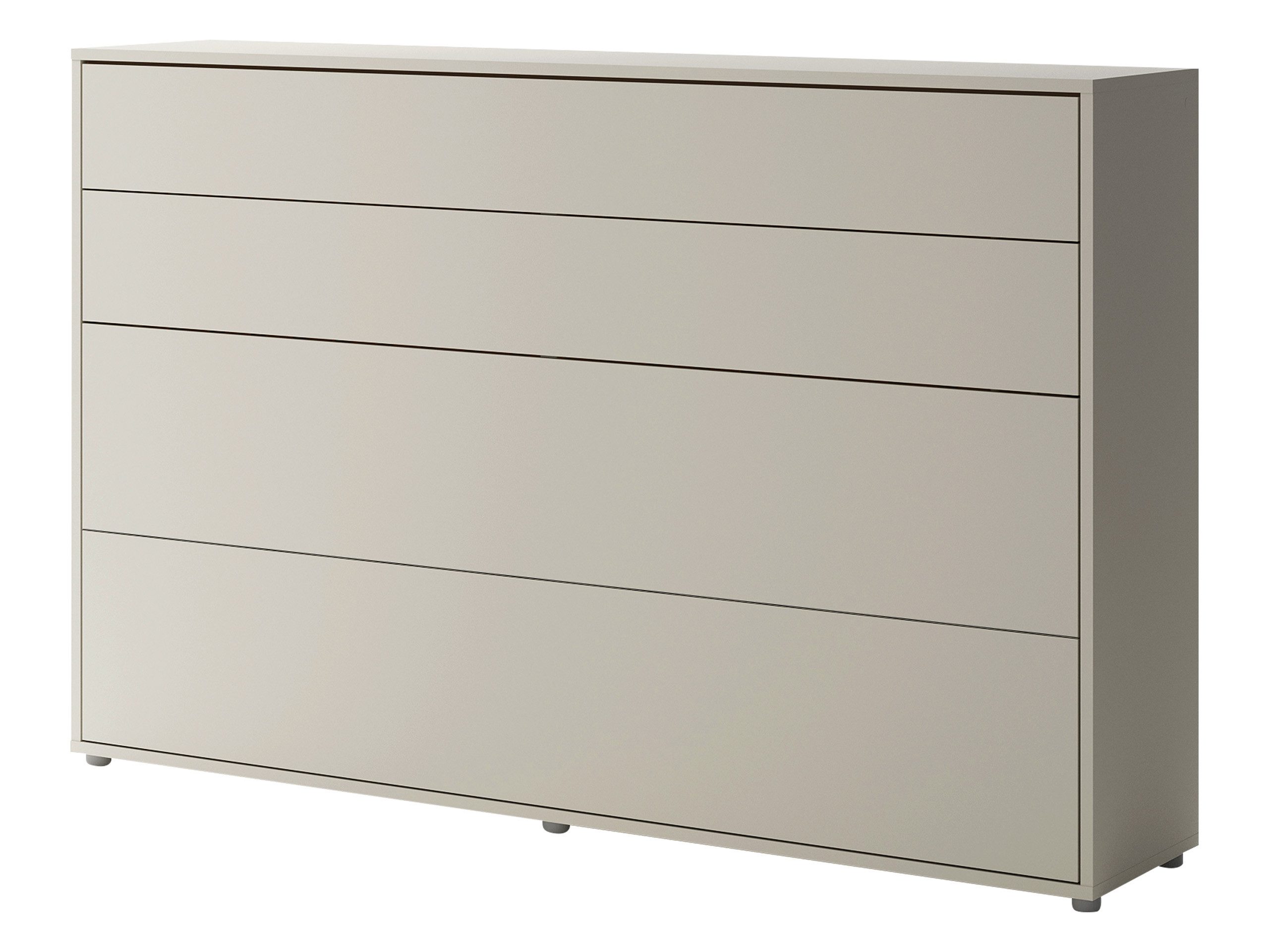 MIRJAN24 Schrankbett Bed-Concept BC-05 Horizontal 120x200 (Leistenlattenrost aus Holz) Beleuchtung als Option, 211x46-148x138 cm