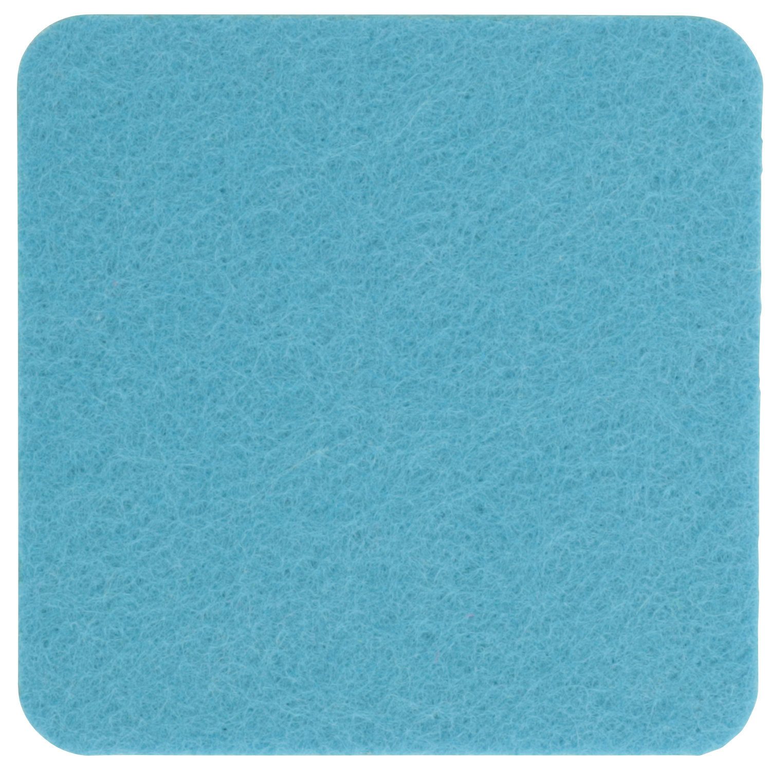 BIASTO Подставки для напитков Eckiger Filz-Untersetzer, quadratisch 10x10cm, Hellblau, Zubehör für Gläser, Vasen, Tassen, Teller, Tische, Gläser, Weingläser, Cocktails, Flaschen, Schalen, Tischdeko, Blumentopf, Inhalt: jeweils 1 Stück, einfach Mix mischen und Wunschkombination bestellen.
