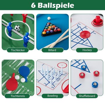 COSTWAY Kickertisch, 12 in 1 Spieltisch mit Punktezähle