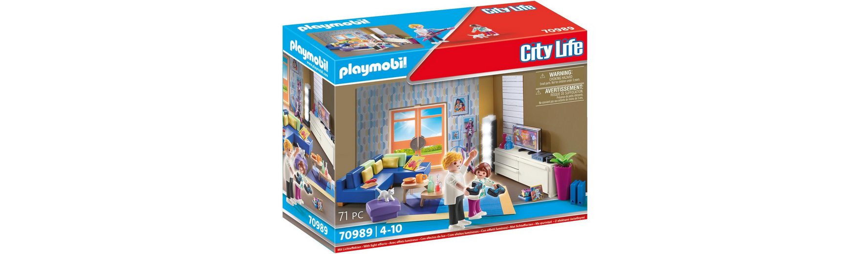 Playmobil® KonstruktionsSpielset »Wohnzimmer (70989), City Life«, (71 St), Made in Germany