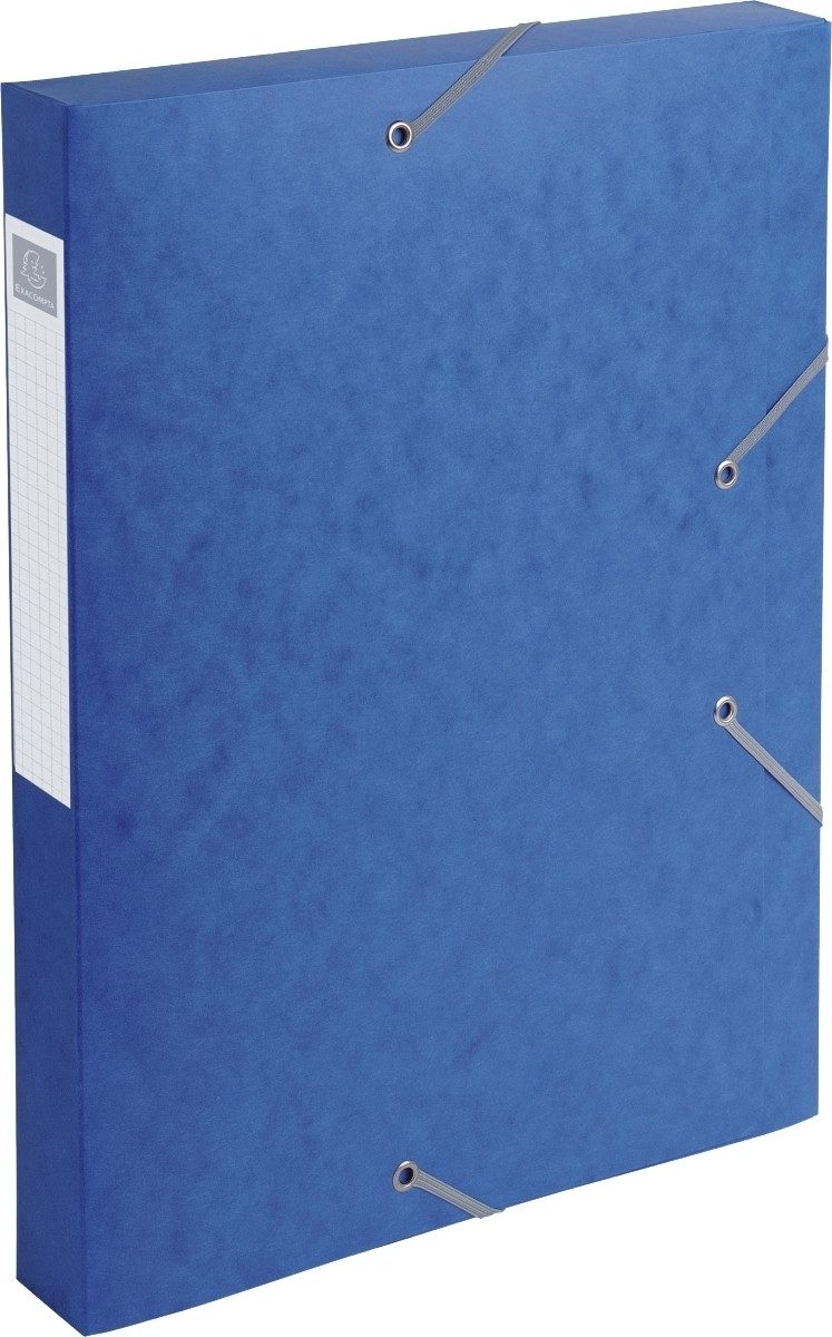 Fächermappe Dokumentenbox A4 Manila Karton blau 40 mm