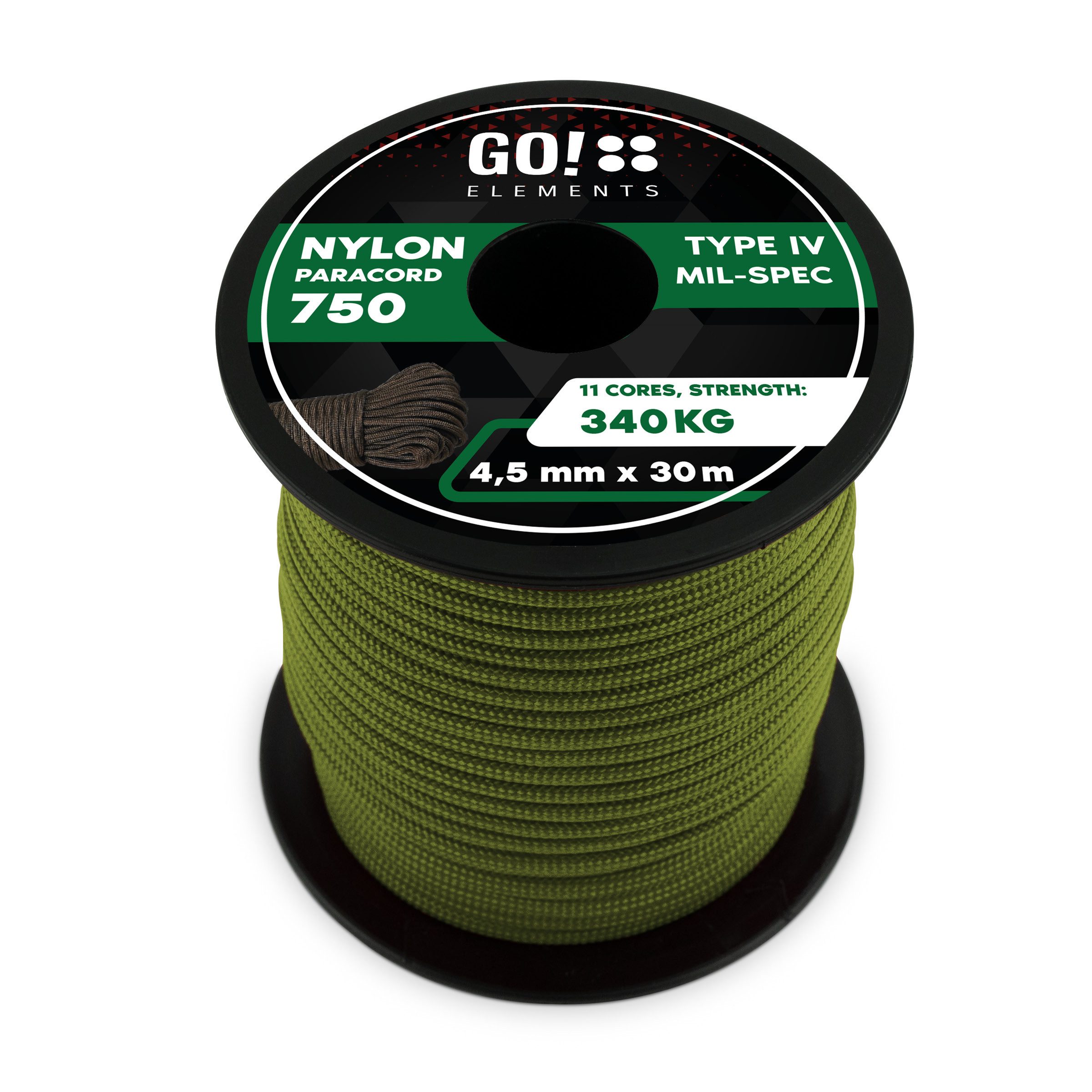 GO!elements Paracord 750 - 4,5mm Seil