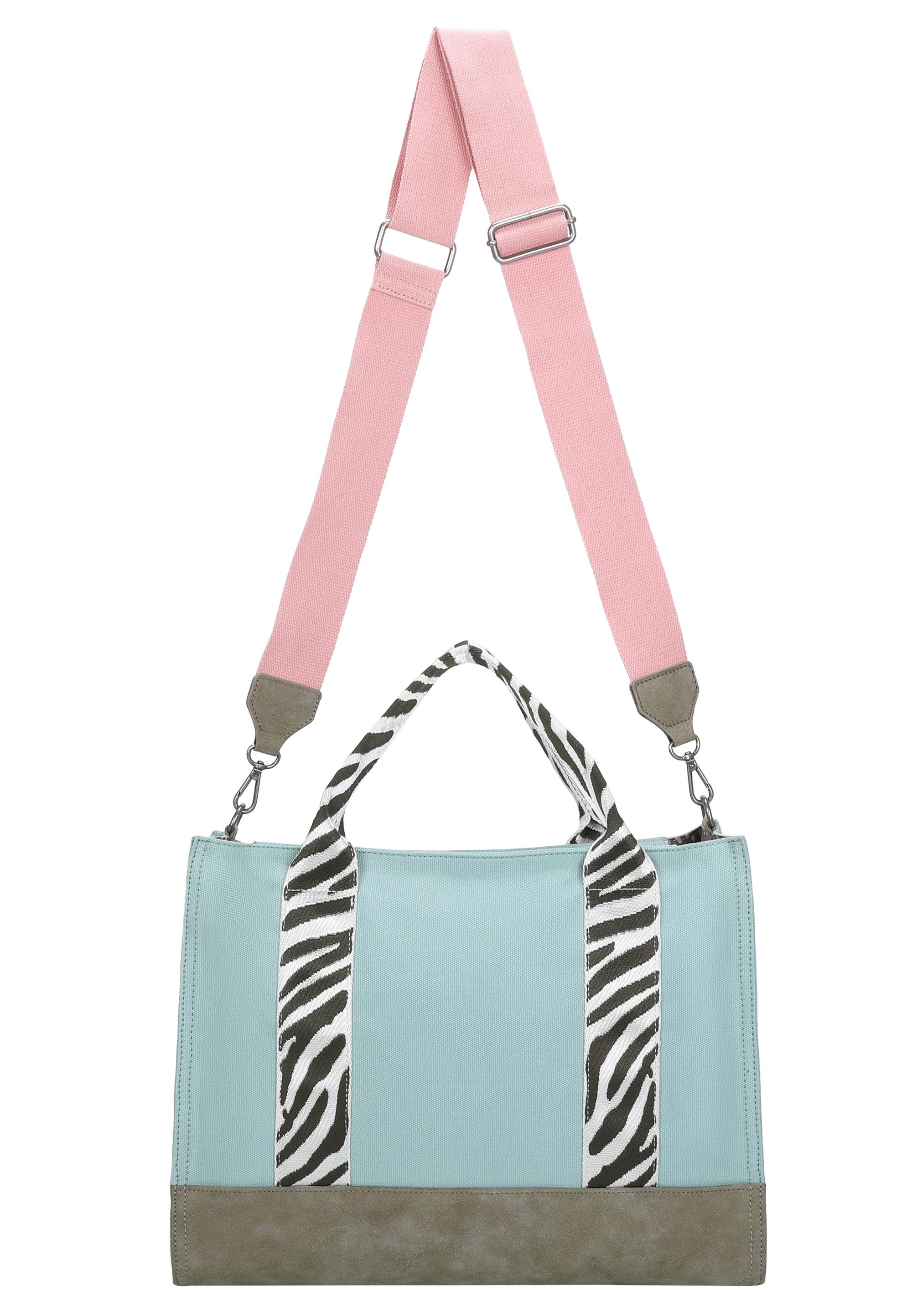 Fritzi aus Preußen Schultertasche Summer Zebra Safari, mit abnehmbarer Kordel