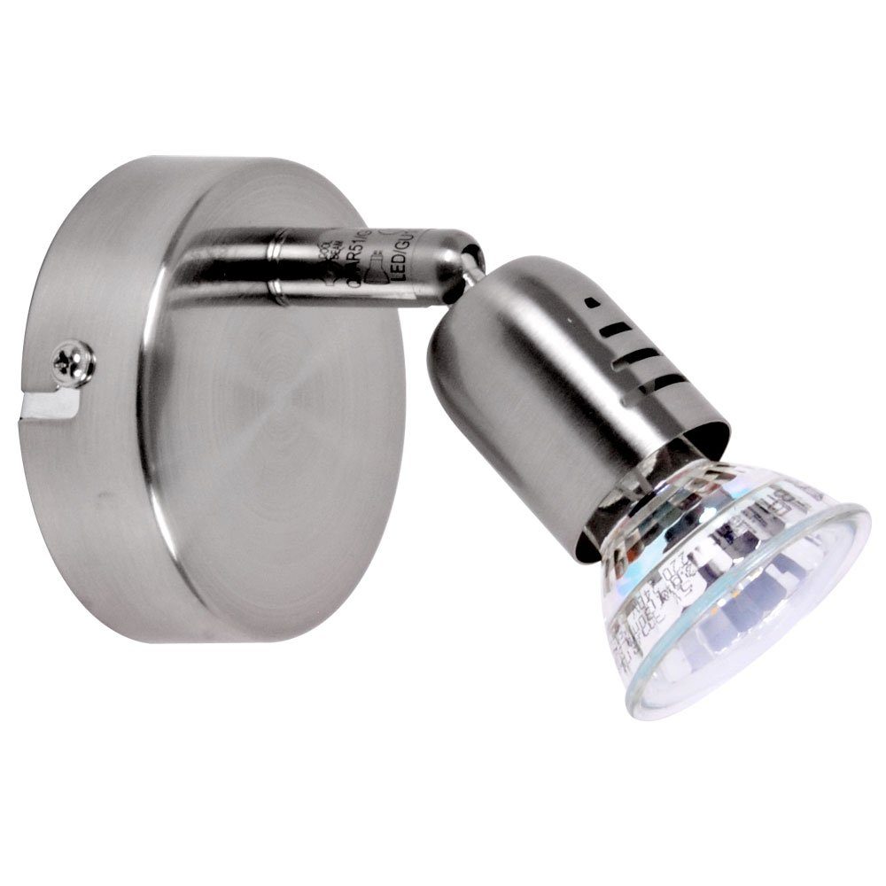 Brilliant LED Wandleuchte, Leuchtmittel inklusive, Warmweiß, 2,5 Watt LED Wand Lampe Spot Leuchte beweglicher Strahler