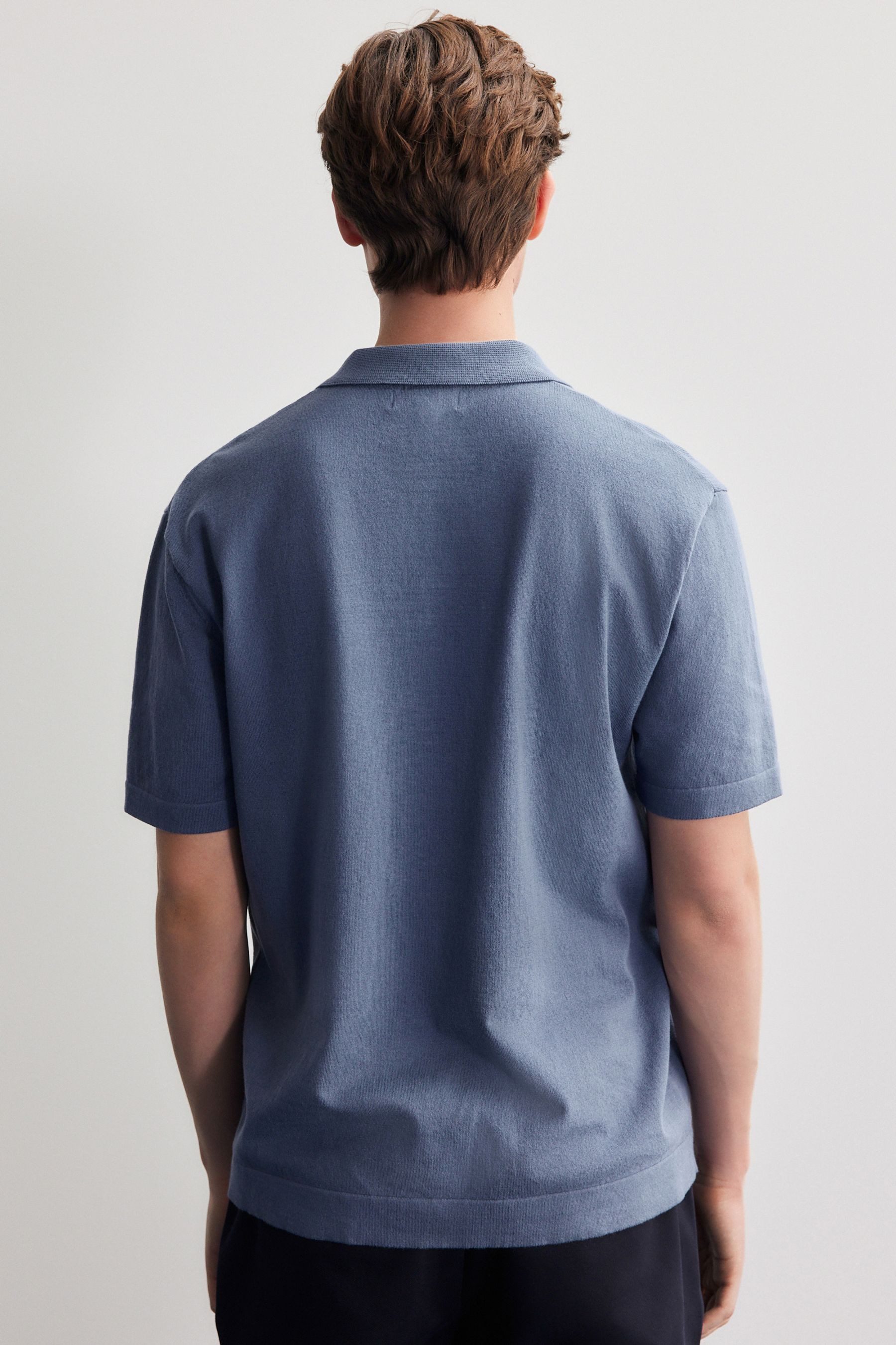 Next Kurzarmhemd Strick-Kurzarmhemd Regular Fit mit Kubakragen (1-tlg) günstig online kaufen