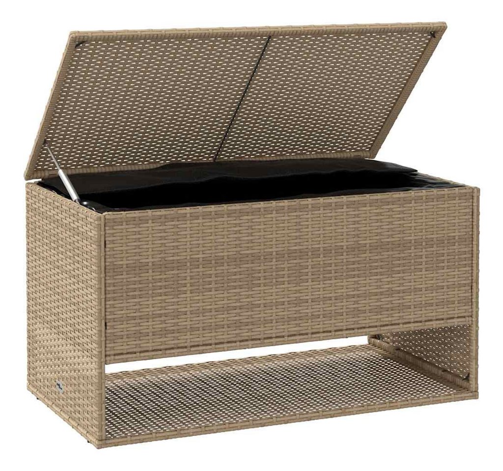 Thumbnail - vidaXL Gartenbox Outdoor-Kissenbox Beige 100x55x55,5 cm Poly Rattan