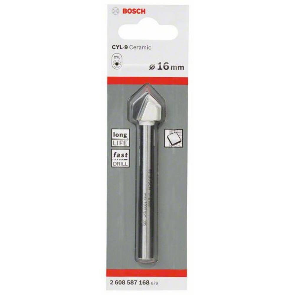 Bosch Accessories Fliesenbohrer Fliesenbohrer und Fliesenbohrer 16 90 mm, Ceramic, Glas- CYL-9 x