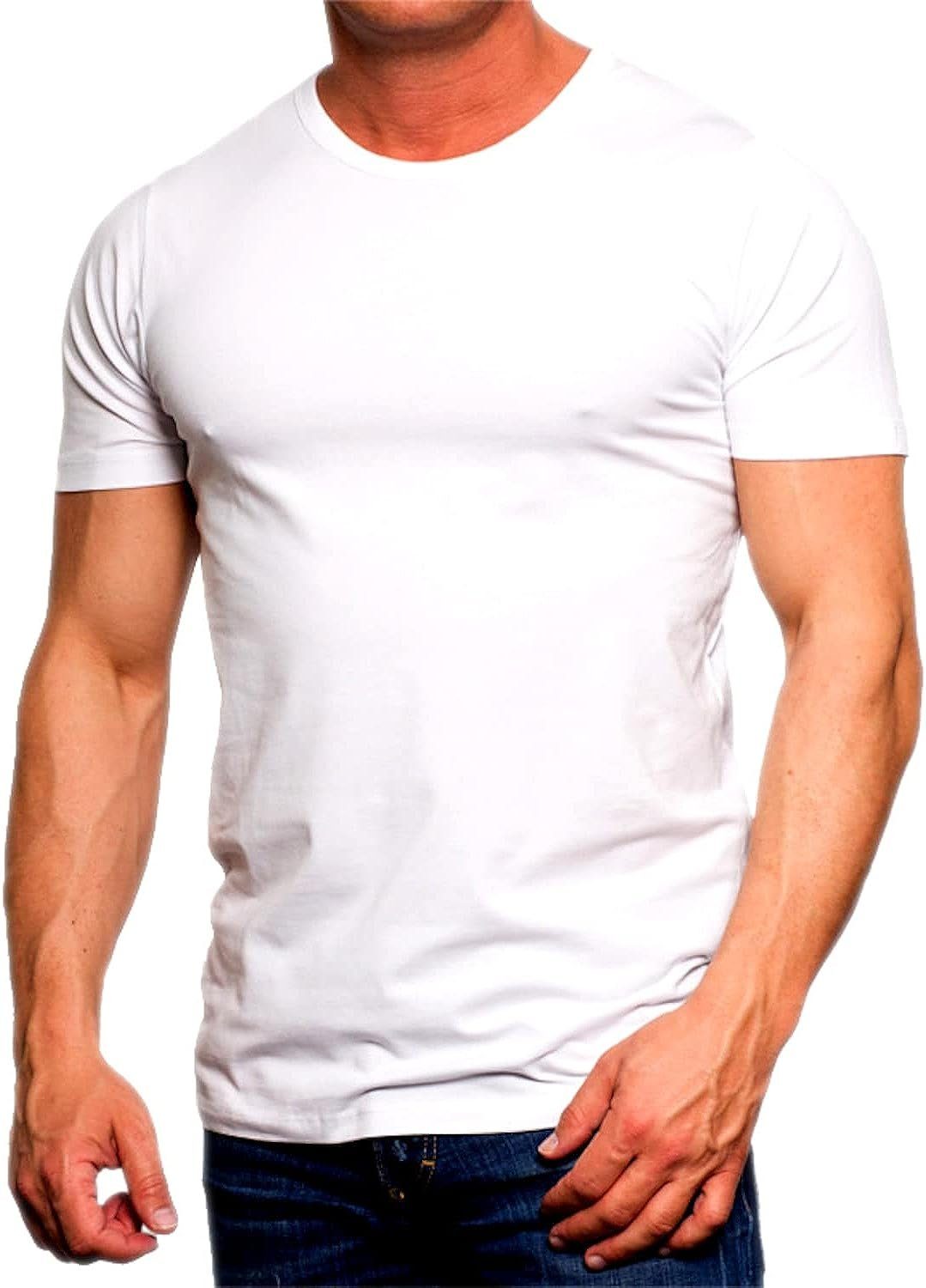 Jack & Jones T-Shirt (Sparset, White Basic, Rundhals 4er-Pack) Shirts, 4er Mix