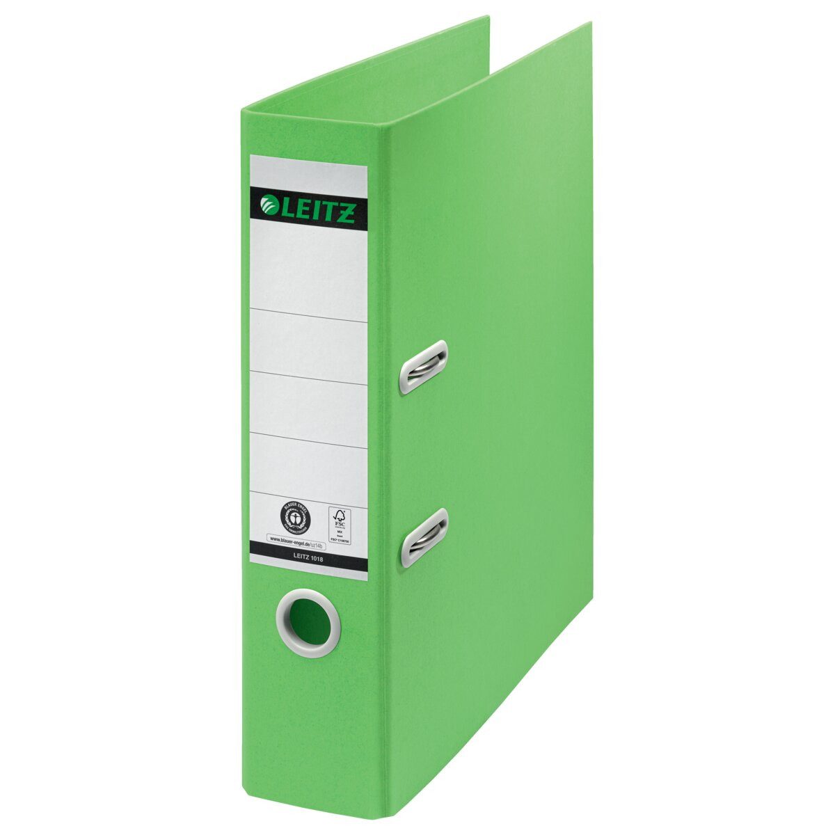 LEITZ Aktenordner Ordner Recycle 180 Grad A4 breit 80mm grün Packung mit 10 Stück