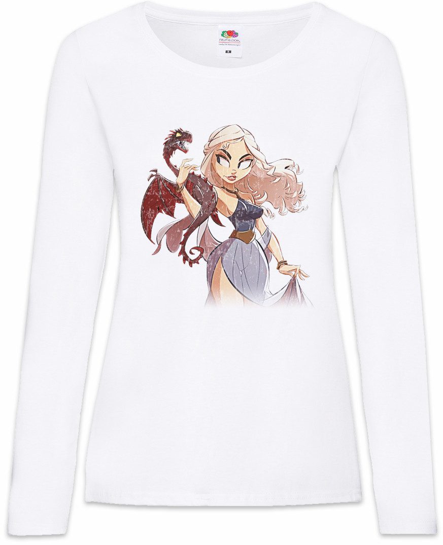 Langarmshirt Dragon Comic Girl Damen Langarmshirt Game Of Symbol Thrones Winter