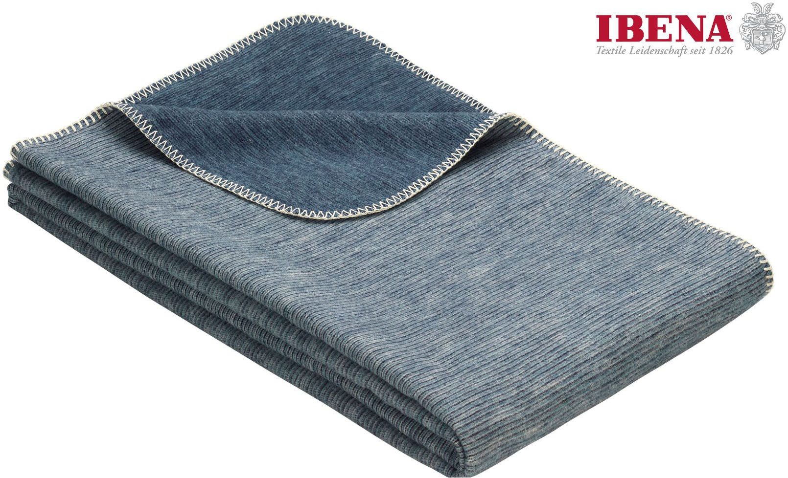 Wohndecke Wohndecke Lausanne, IBENA, in schlichtem Melange-Look günstig online kaufen