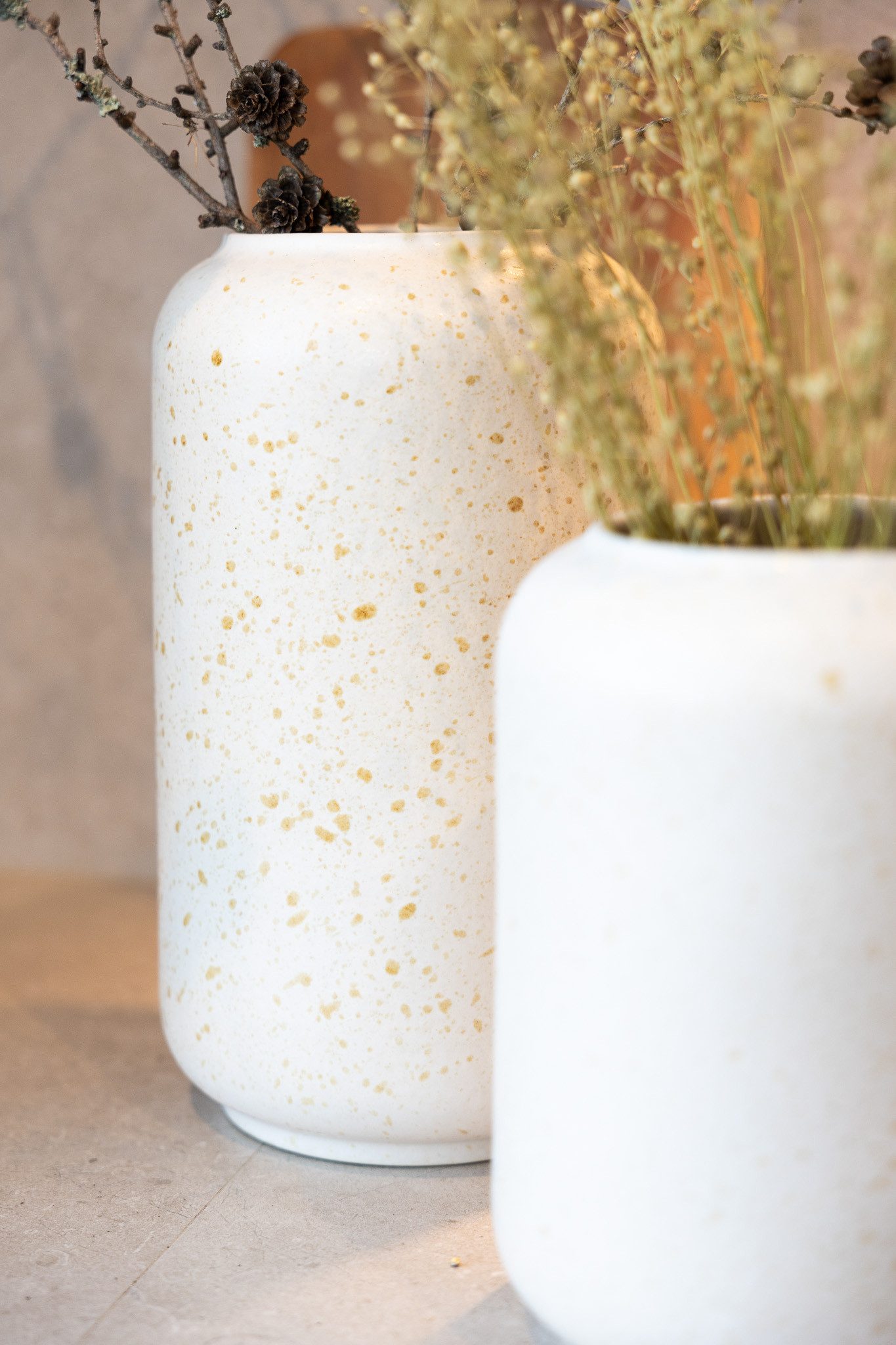 Storefactory Scandinavia Dekovase Vase HAVSLUND XL creme natur, Ø 18x32cm