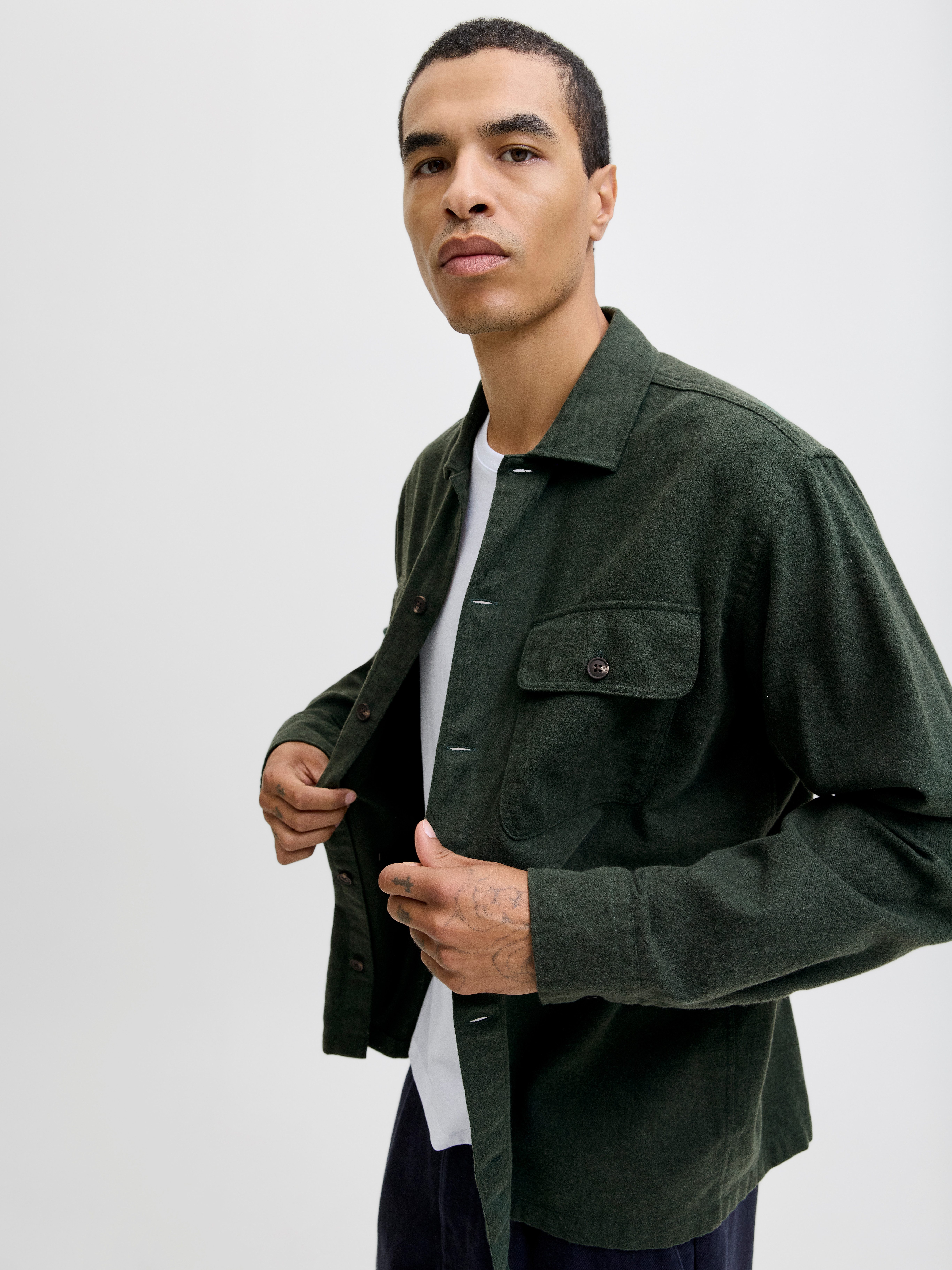 Jack & Jones Langarmhemd JJECHARGE OVERSHIRT günstig online kaufen