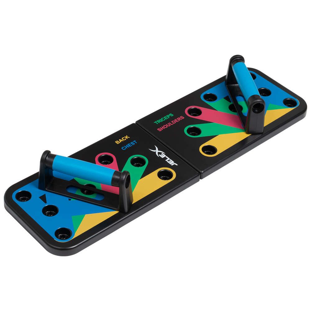 JELEX Trainingshilfe Push Up Board, inklusive 10 Wochen Superset-Trainingsplan und Trainerguide