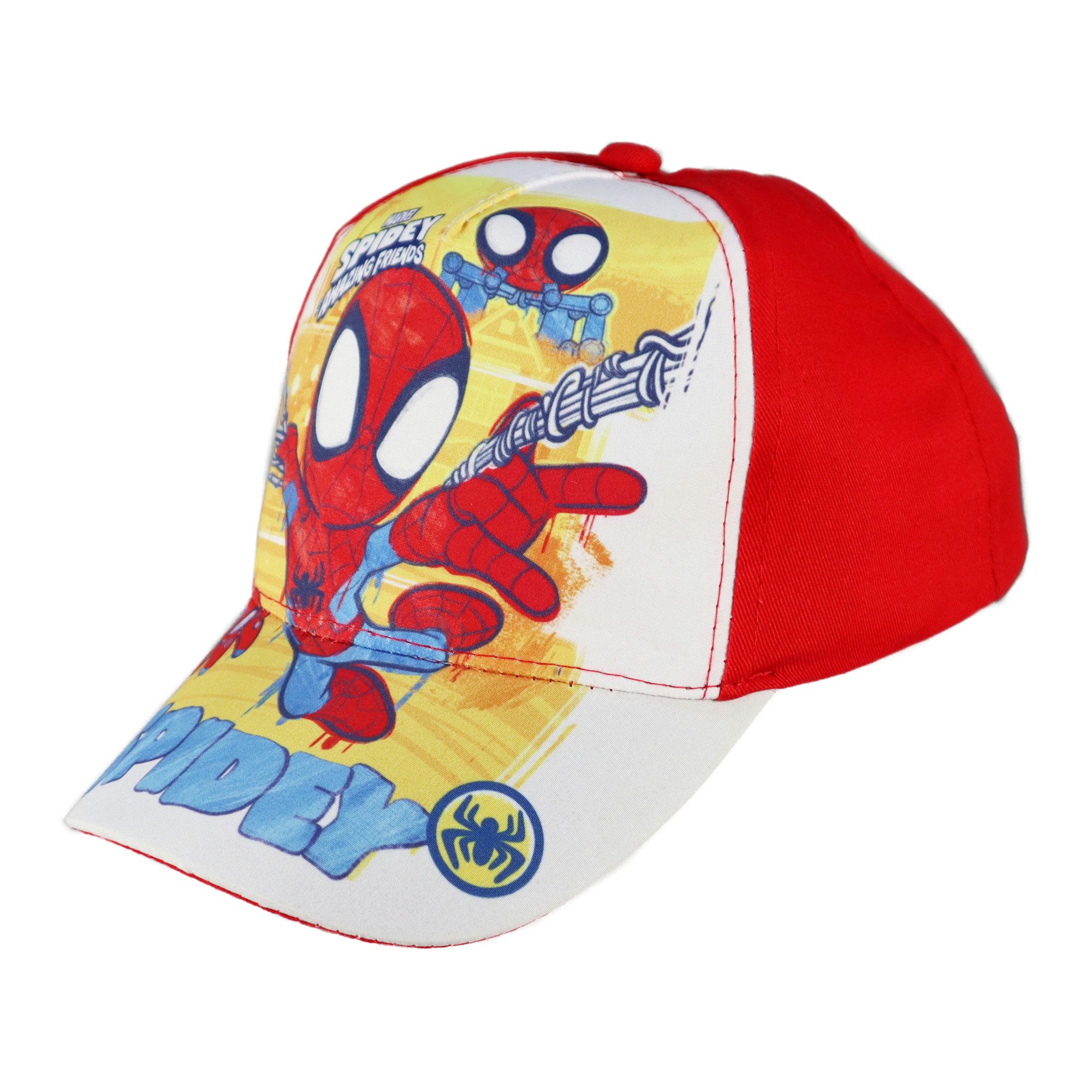 MARVEL Baseball Cap Marvel Spidey Kinder Basecap Baseball Kappe Gr. 52 bis 54