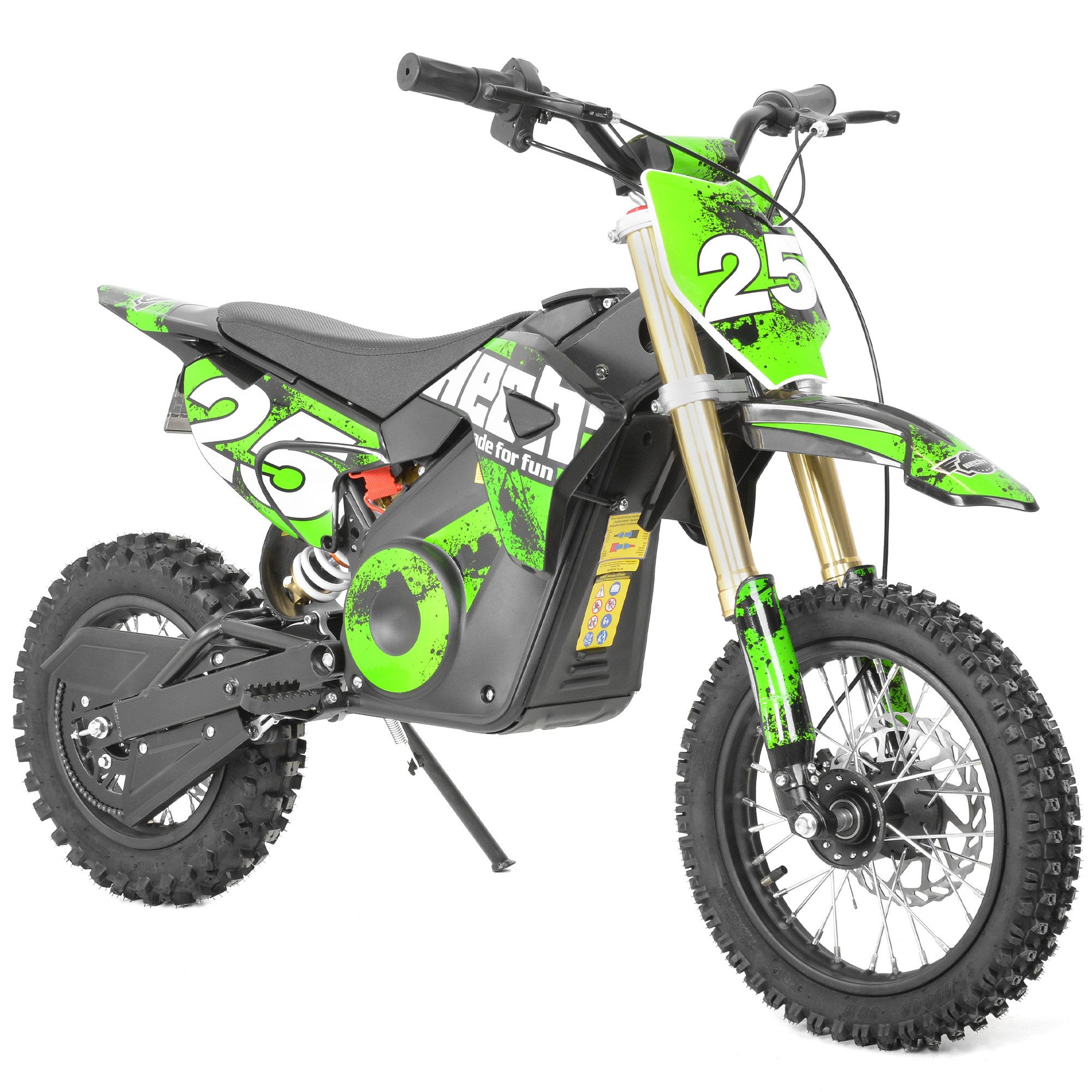 Elektro-Kindermotorrad 59100 Green 1000 W Pocketbike Mini-Bike 28 km/h Akku