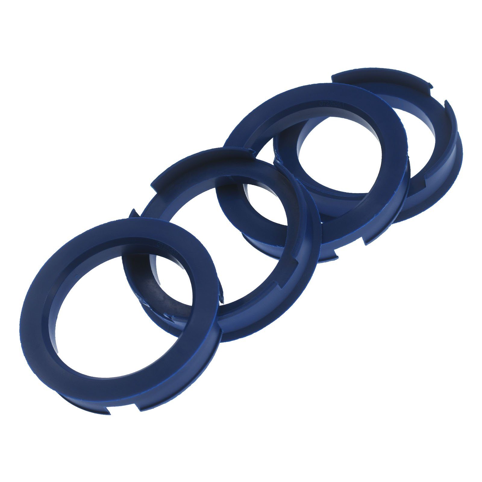 BRANDT AUTOMOTIVE Reifenstift 4X Zentrierringe Blau Felgen Ringe + 1x Reifen Kreide Fett Stift, Maße: 72,6 x 56,1 mm